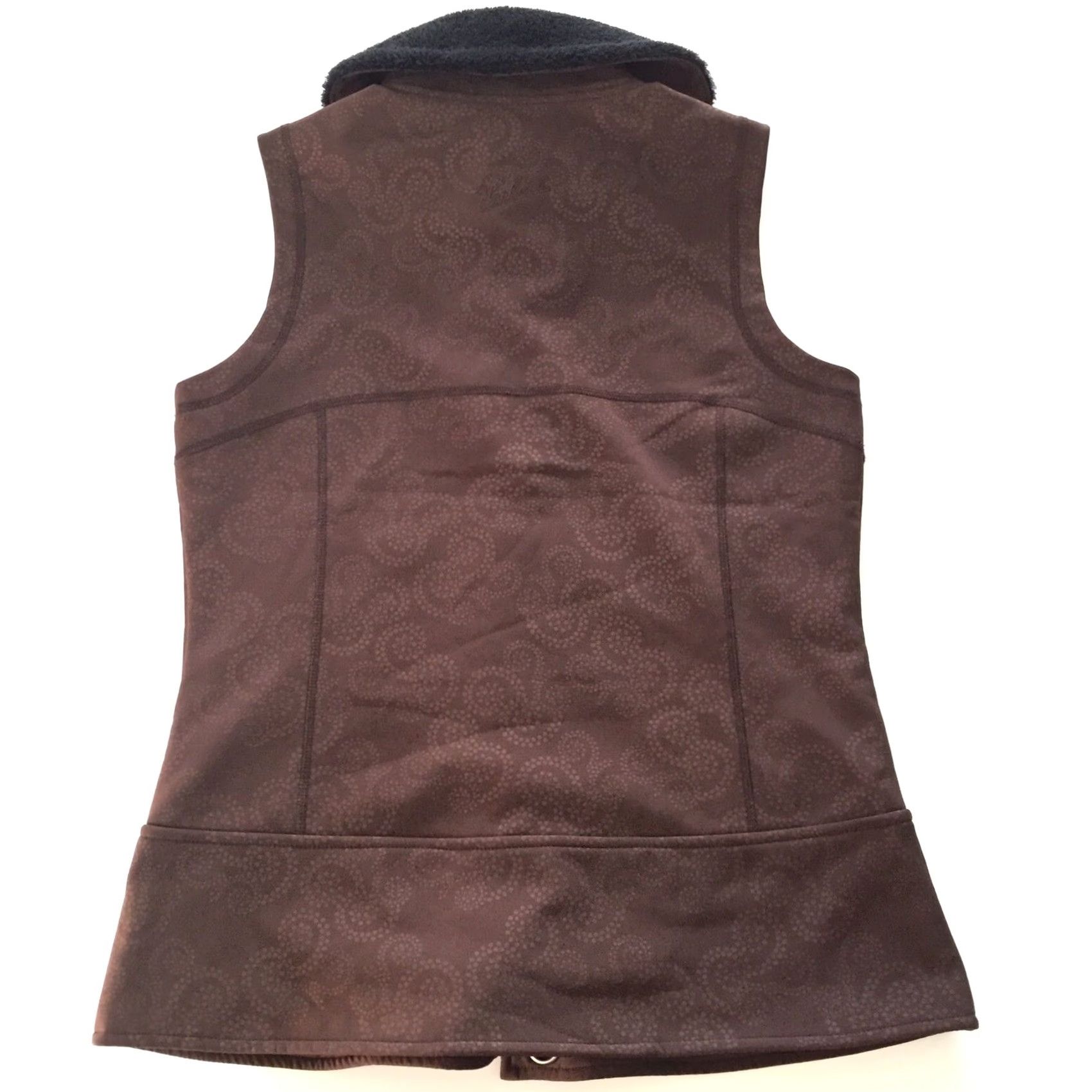 Vintage Woolrich Vest Womens Small Brown Faux Fur Collar Full Zip Vest Women S Brown Fur Trim Casual Winter 90s? Size S / US 4 / IT 40 - 6 Thumbnail