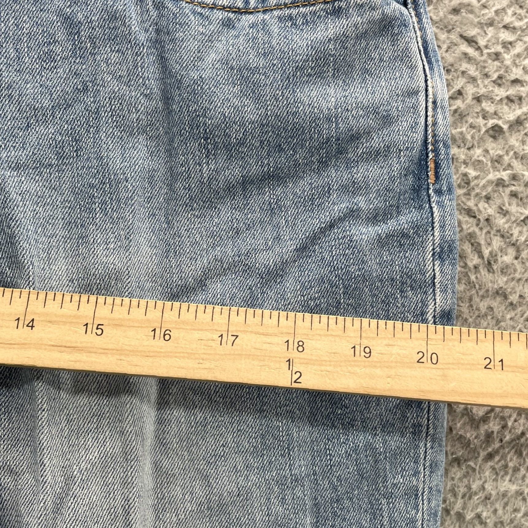 Polo Ralph Lauren VINTAGE Polo Ralph Lauren Jeans Co. Women's 12 34x32 Baggy 90s Y2K Streetwear Workwear Blue Denim Shirt Jeans Co. Polo Sayurday Mens Womens Girls Boys Size 34" / US 12 / IT 48 - 6 Thumbnail