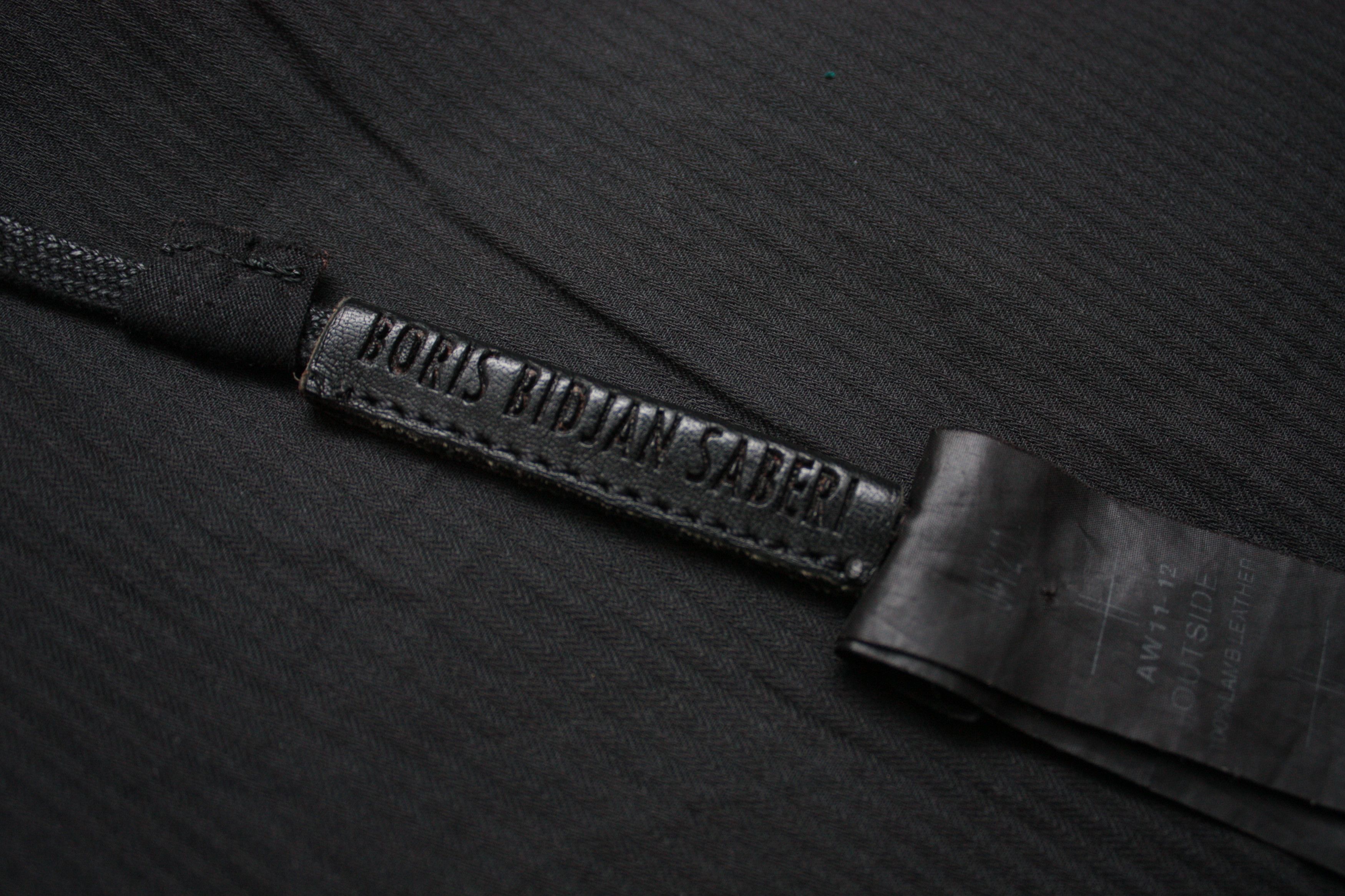 Boris Bidjan Saberi Boris Bidjan Saberi J1-F211 Leather Jacket Oiled AW12 Size US L / EU 52-54 / 3 - 5 Thumbnail