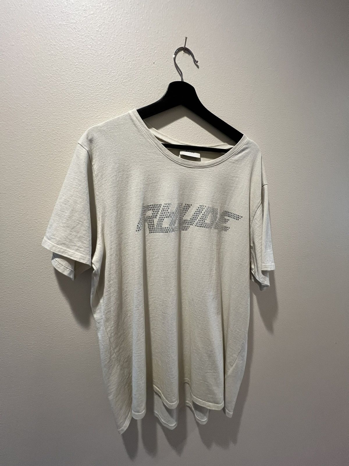 Rhude RHUDE - SWAROVSKI RHINESTONE TEE Size US XL / EU 56 / 4 - 1 Thumbnail