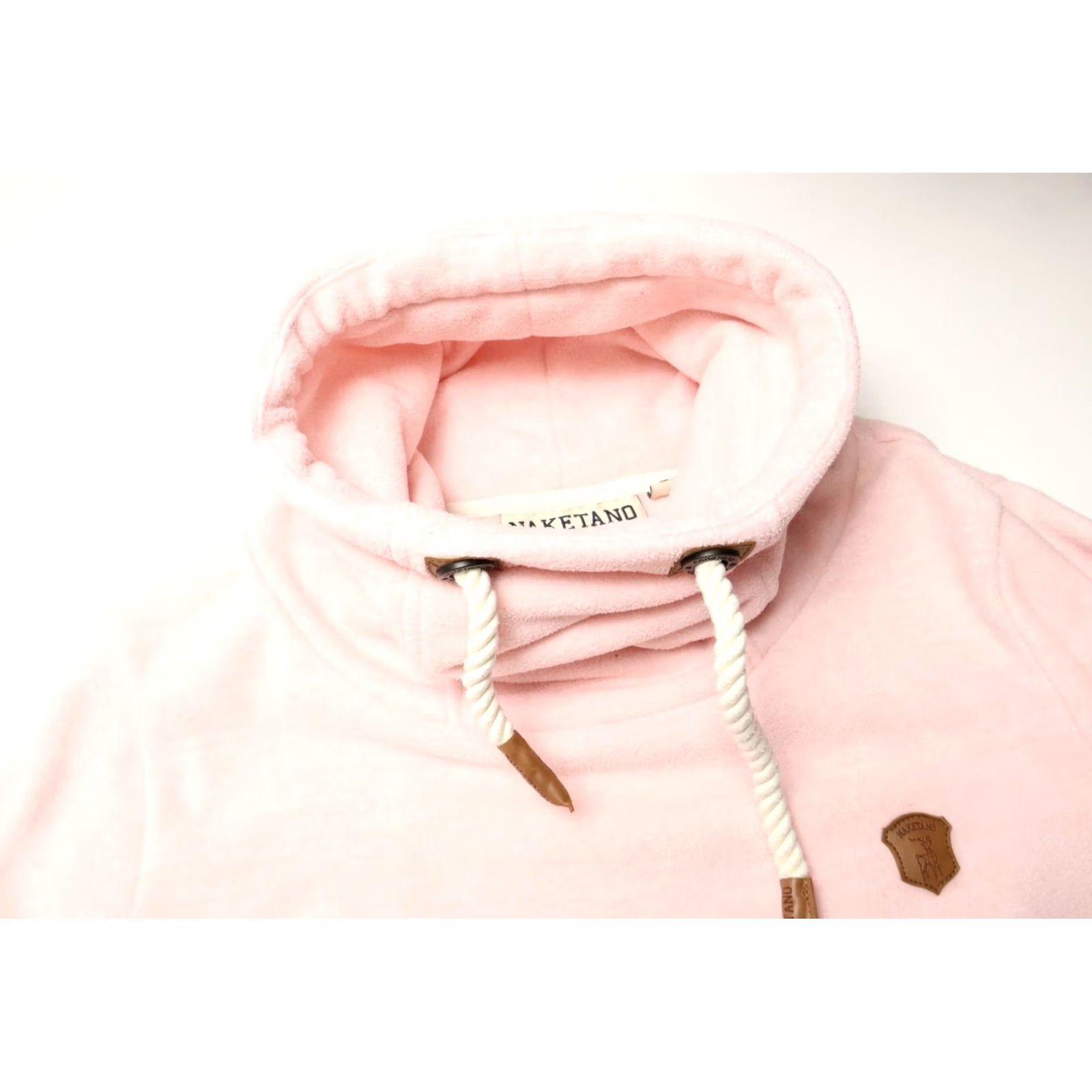Pinko NAKETANO Hoodie Women's LARGE Light Pink Shawl Hooded Logo Pullover Size L / US 10 / IT 46 - 4 Thumbnail