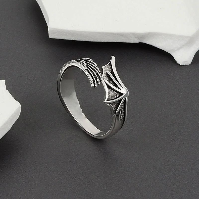 Other Retro Half Angel Half Wings Ring Size ONE SIZE - 2 Thumbnail