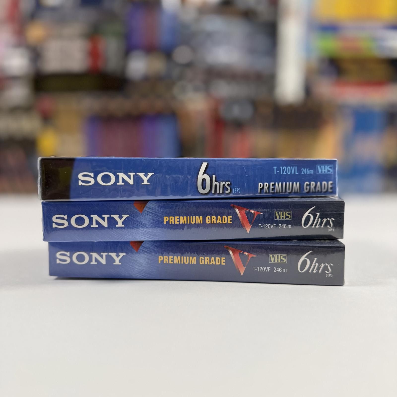 Sony Lot of 3 Deadstock Sony Premium Grade VHS Cassette Tapes Size ONE SIZE - 1 Thumbnail