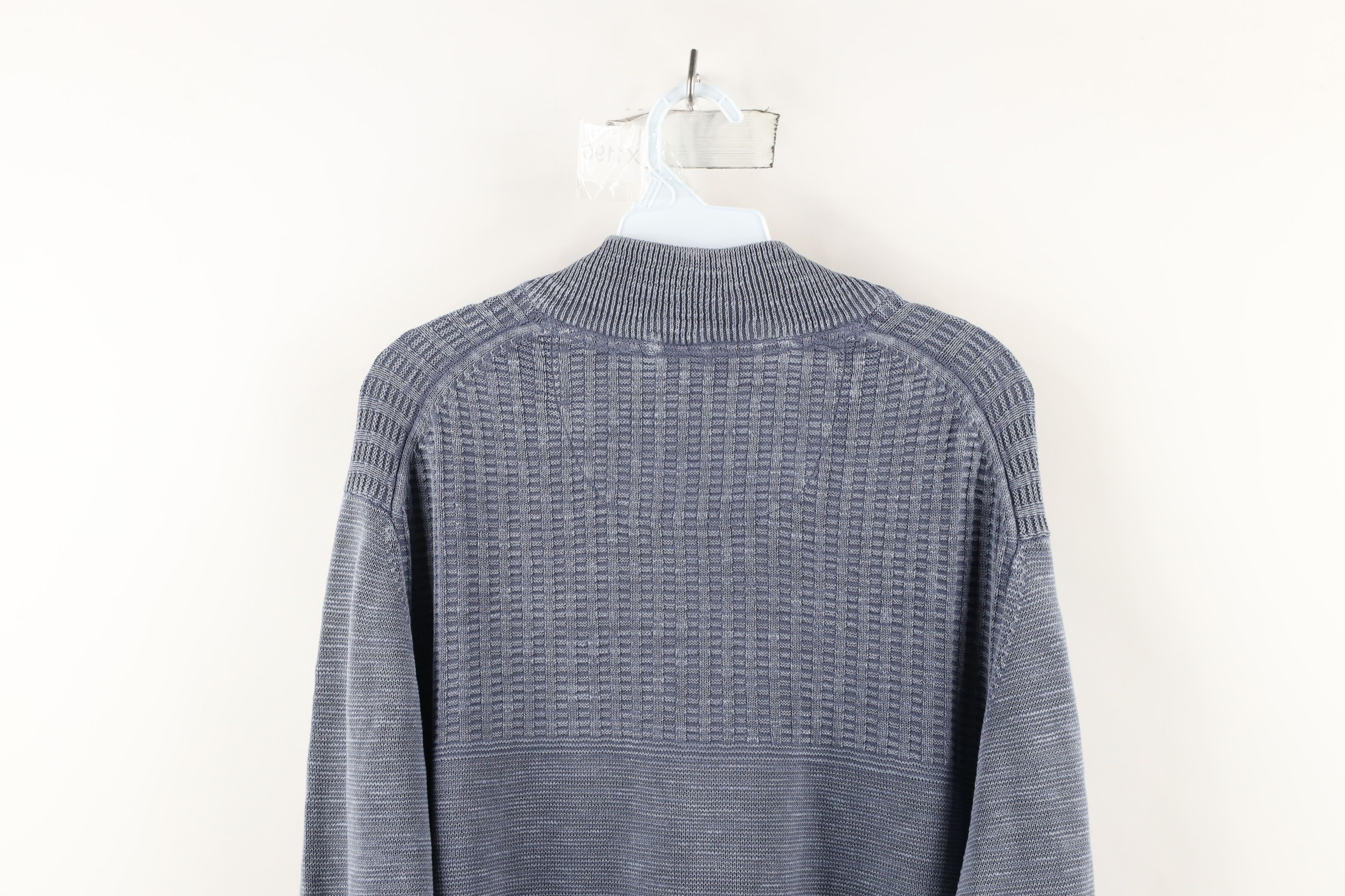 Tommy Bahama × Vintage Tommy Bahama Cotton Ribbed Knit Half Zip Pullover Sweater Size US XXL / EU 58 / 5 - 10 Thumbnail