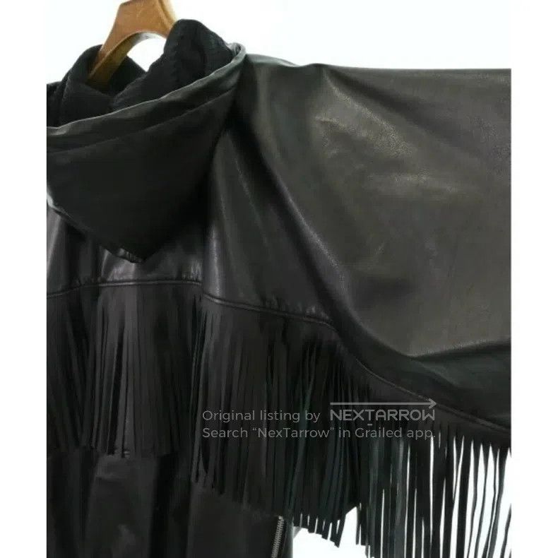 Junya Watanabe Junya Watanabe Half-Zip Fringed Hooded Leather Jacket Size US S / EU 44-46 / 1 - 4 Thumbnail