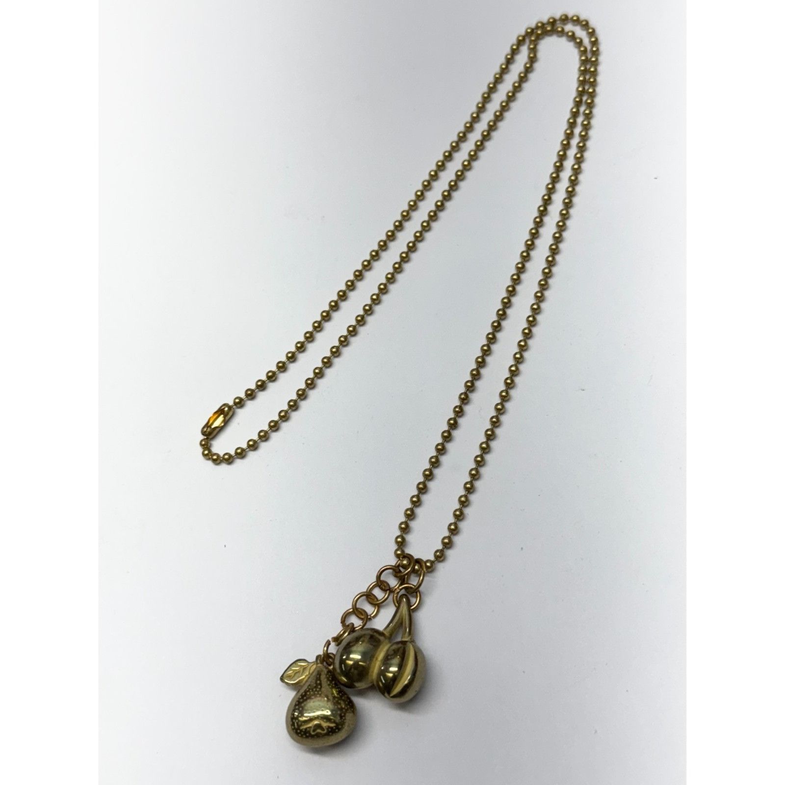 Vintage Vintage bead chain fruit charm necklace Size ONE SIZE - 2 Thumbnail