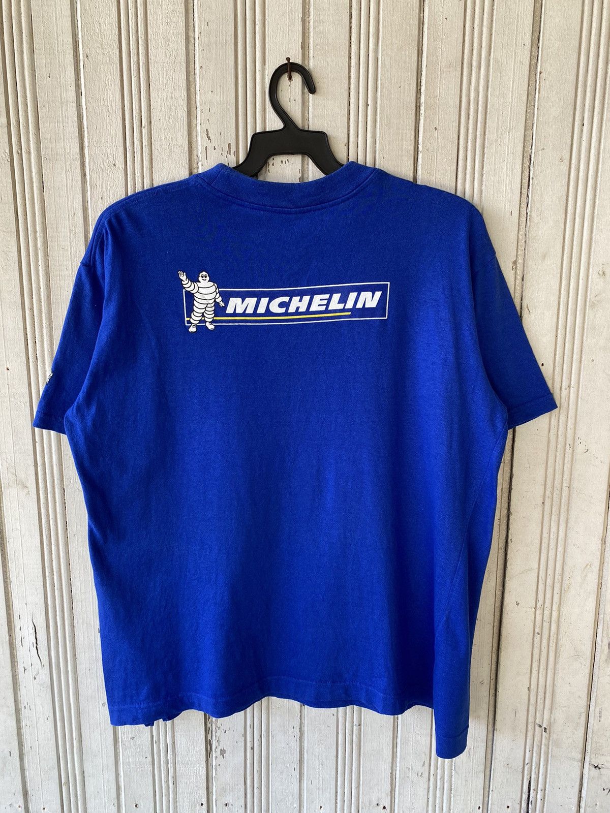 Vintage Vintage Michelin Racing Back Print Tees Size US L / EU 52-54 / 3 - 2 Thumbnail
