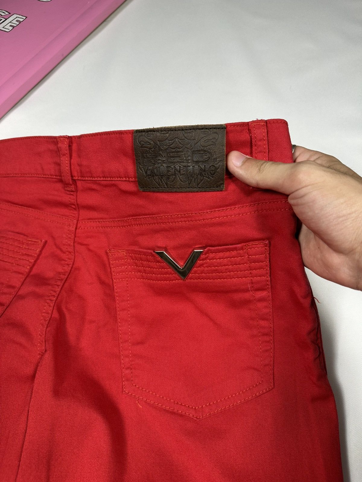 RED Valentino Red Valentino Jeans Pants Classic Basic Logo Slim Straight Size 27" / US 4 / IT 40 - 16 Thumbnail