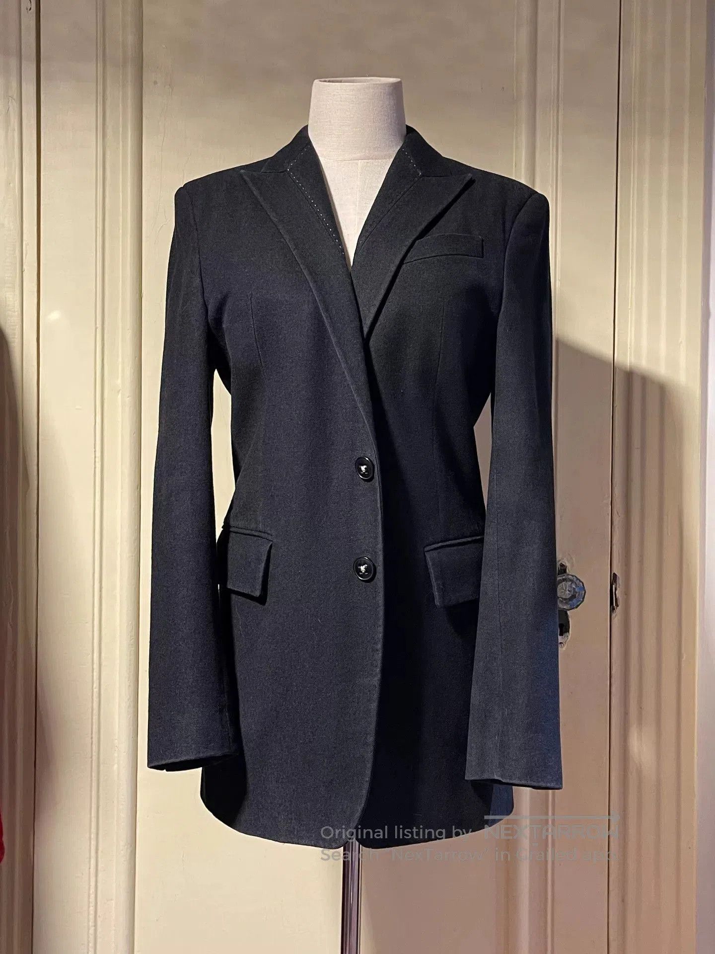Ann Demeulemeester Ann Demeulemeester Pure Wool Peak Lapel Blazer. Size US S / EU 44-46 / 1 - 2 Thumbnail