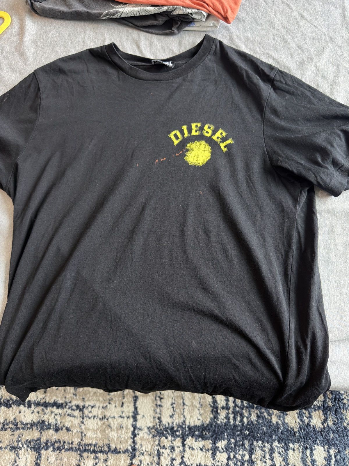 Diesel Diesel black + yellow tee Size US L / EU 52-54 / 3 - 1 Thumbnail