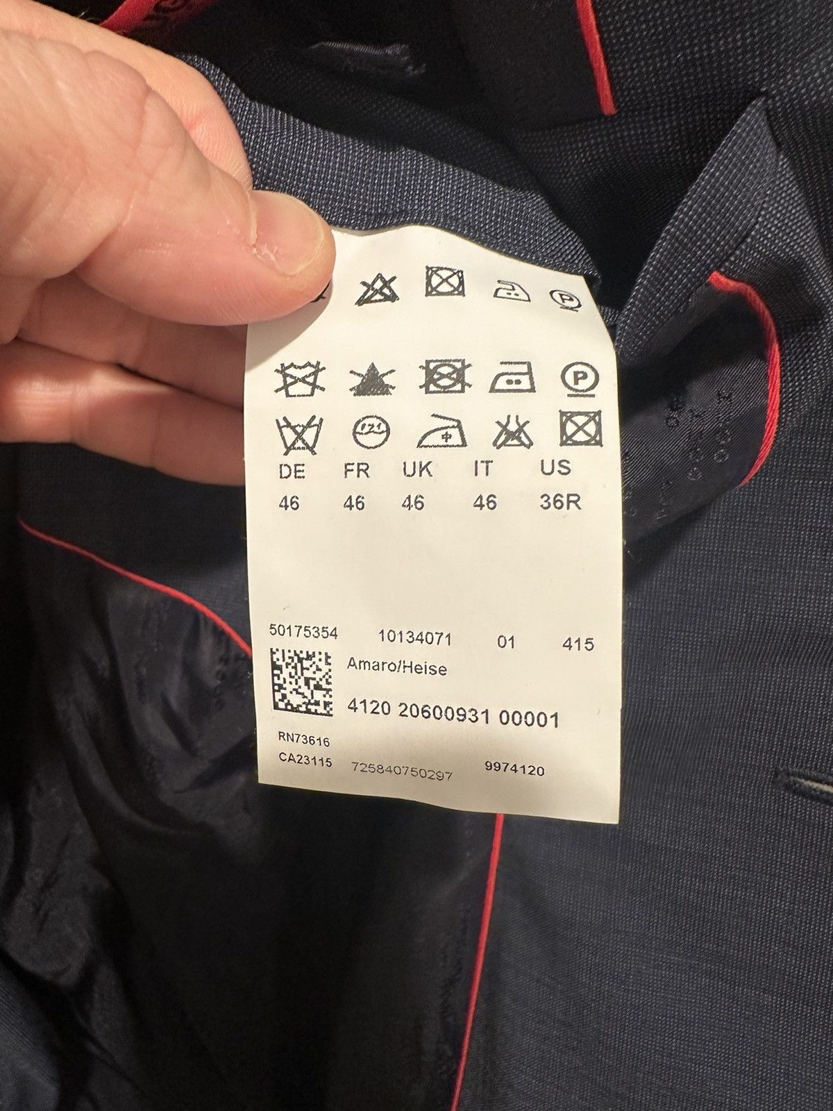 Hugo Boss Hugo Boss Blue Suit Size 36R - 3 Thumbnail