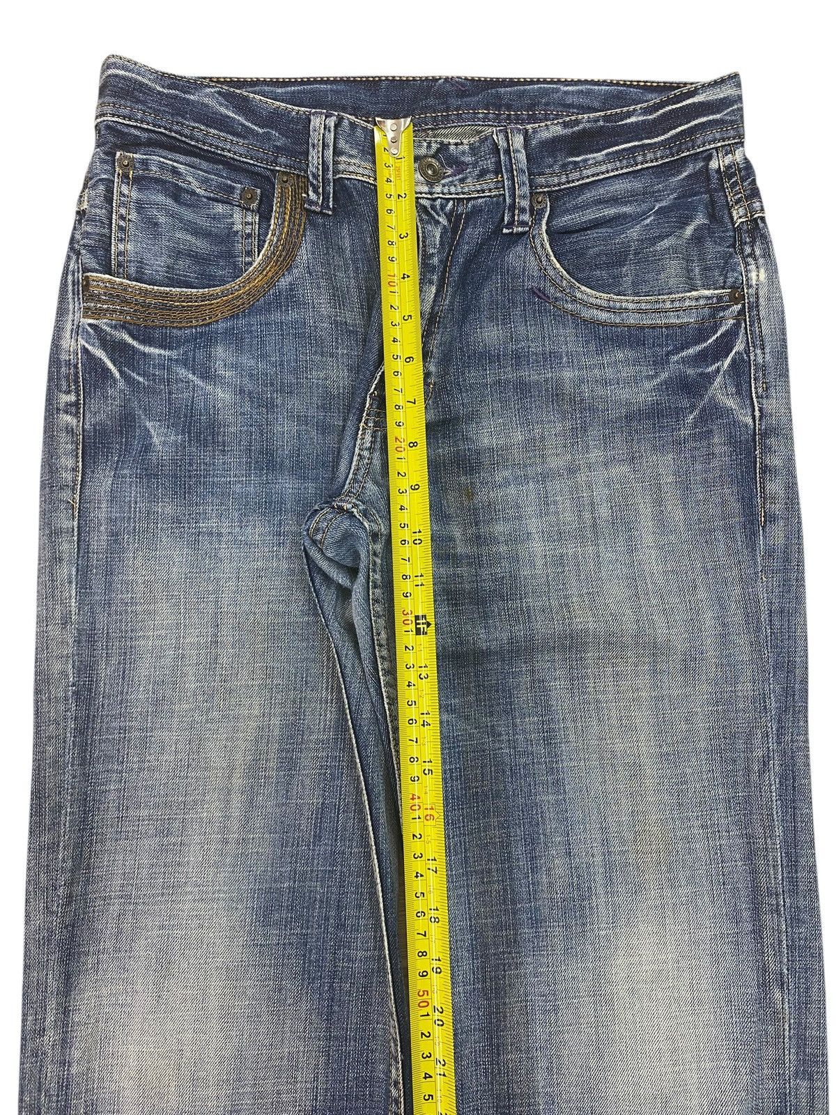 Takeo Kikuchi Takeo Kikuchi Acid Blue Wash Style Loose Jeans Size US 31 - 6 Thumbnail