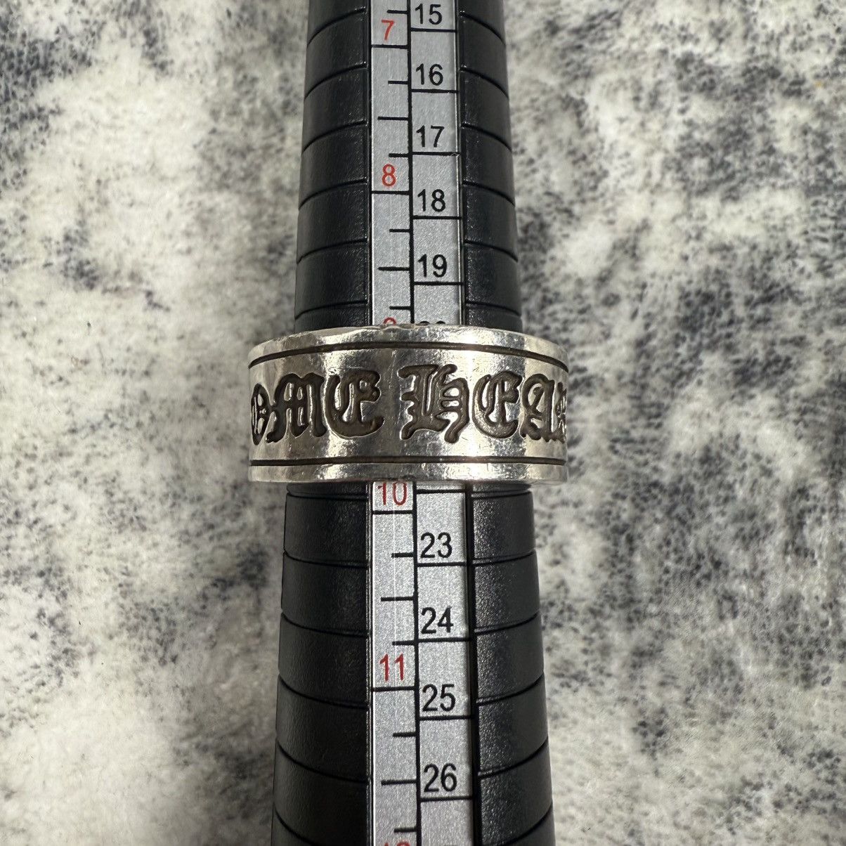 Chrome Hearts Chrome Hearts Large Scroll Label Silver Ring / SIZE 10 Size ONE SIZE - 11 Thumbnail