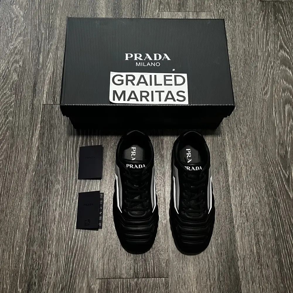 [Retail: $920] Prada “Vitello Soft” Sneakers - Men's US 6.5