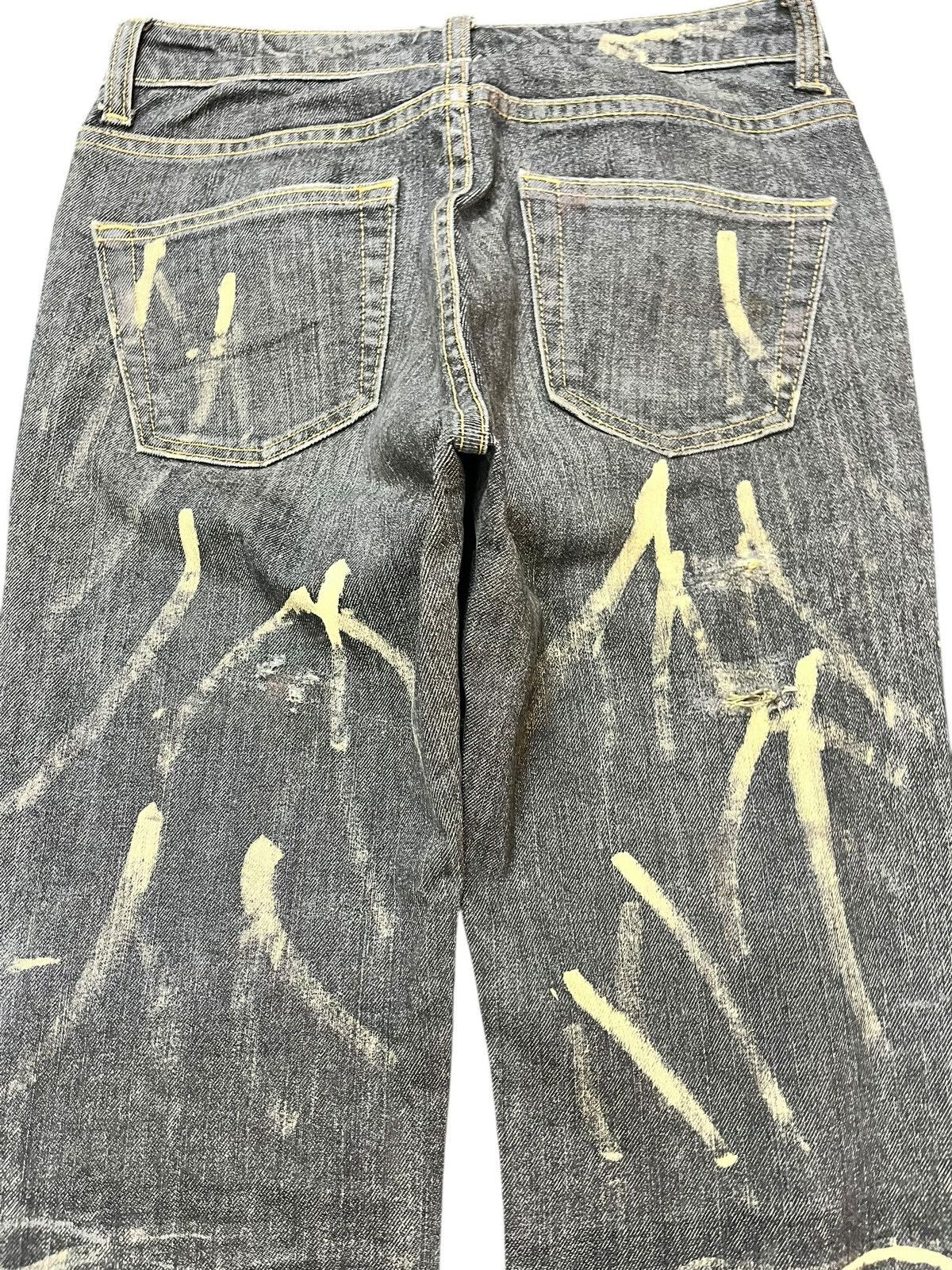 Gap Vintage Gap Bootcut Clawmark Art Distressed Denim Size US 29 - 6 Thumbnail