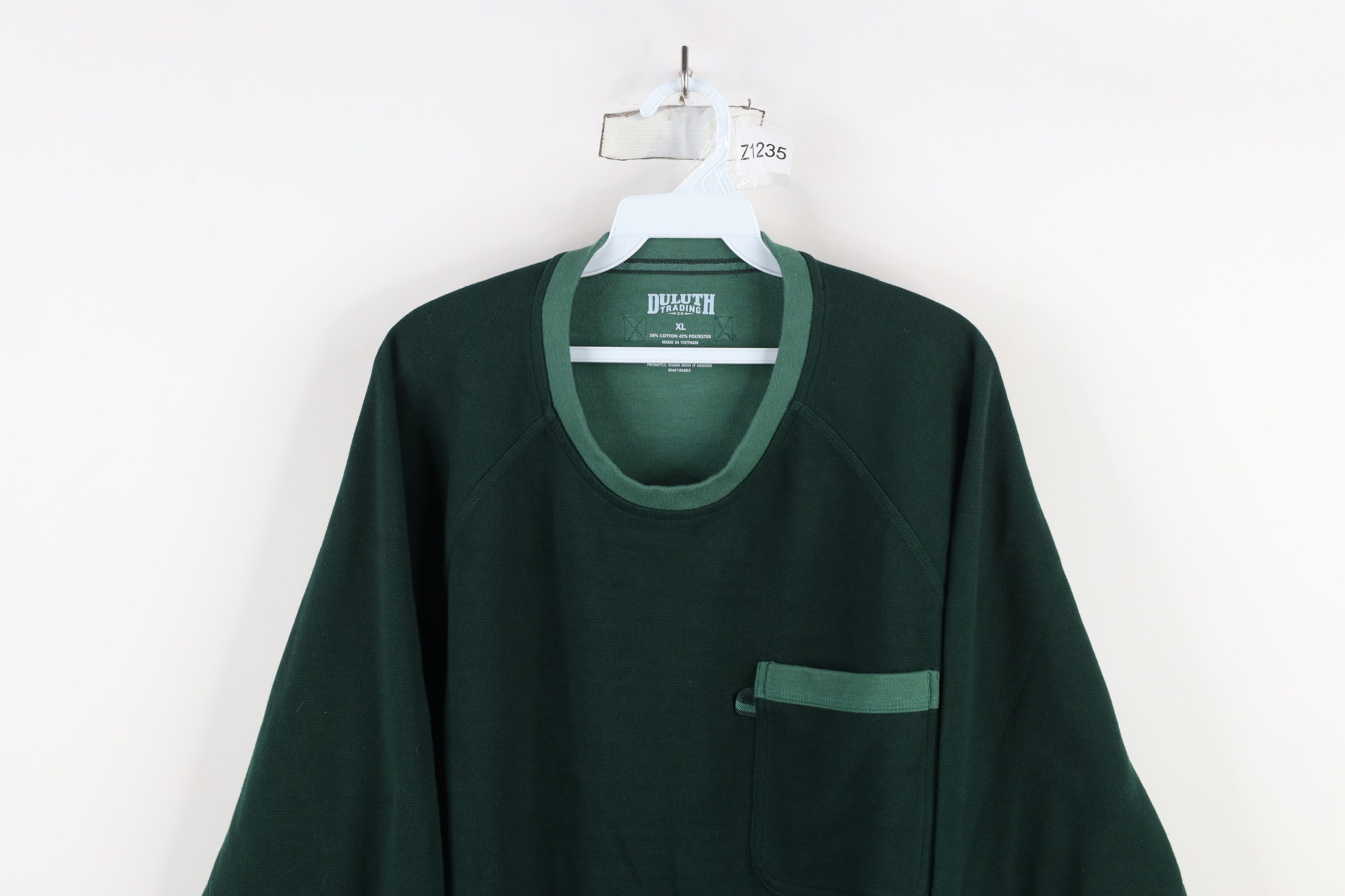 Duluth Trading Company × Vintage Duluth Trading Co Doubletime Thermal Knit Sweatshirt Green Size US XL / EU 56 / 4 - 2 Thumbnail