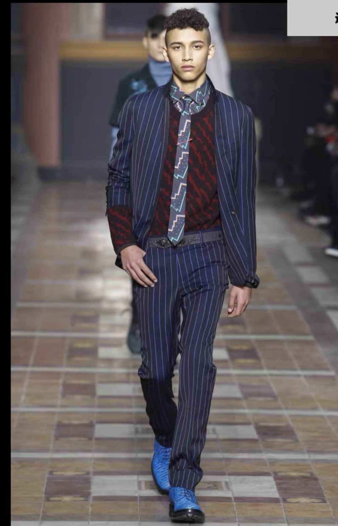Lanvin Lanvin Wool Single-Breasted Striped Blazer J2 Size US M / EU 48-50 / 2 - 9 Thumbnail