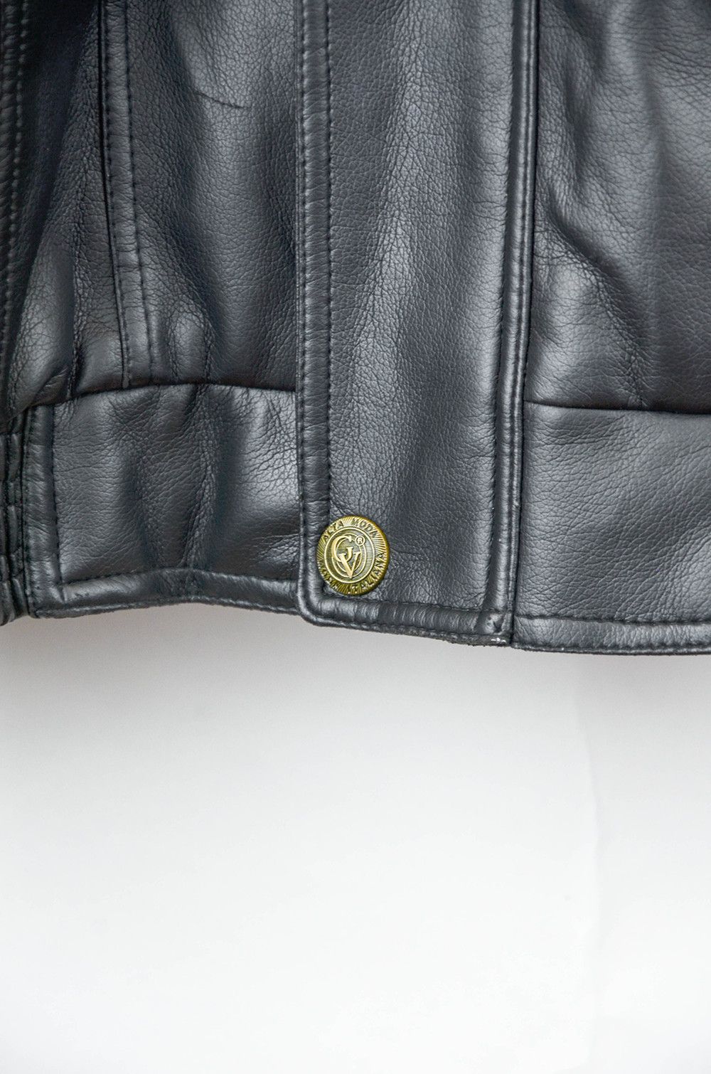 Vintage Vintage Faux Leather Bomber Jacket Oversized Black - 2XL Size US XXL / EU 58 / 5 - 10 Thumbnail