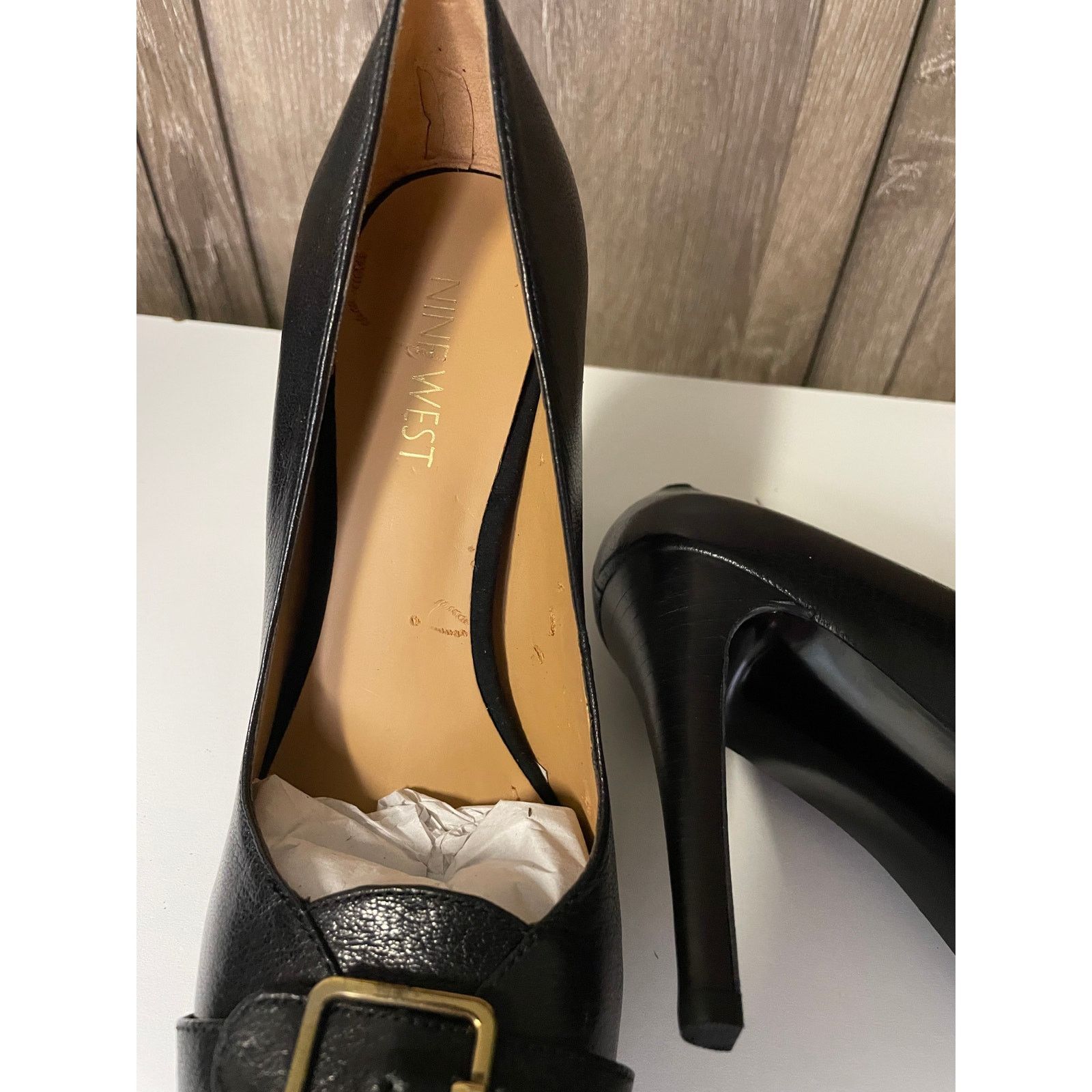 Nine West Nine West Black Buckle Heels Size 6 NWB Size US 6 / IT 36 - 3 Thumbnail