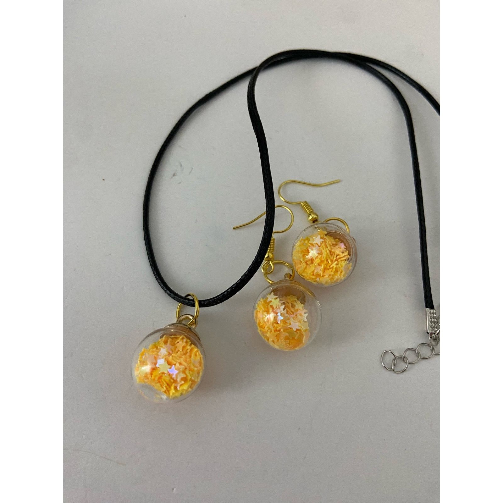 Handmade star necklace and earring set Size ONE SIZE - 4 Thumbnail