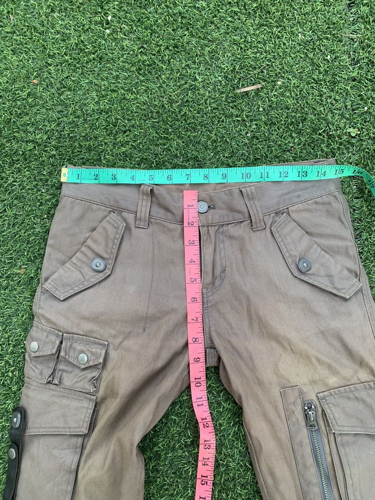 Tornado Mart Tornado Mart Waxed Cargo Pants Size US 30 / EU 46 - 7 Thumbnail