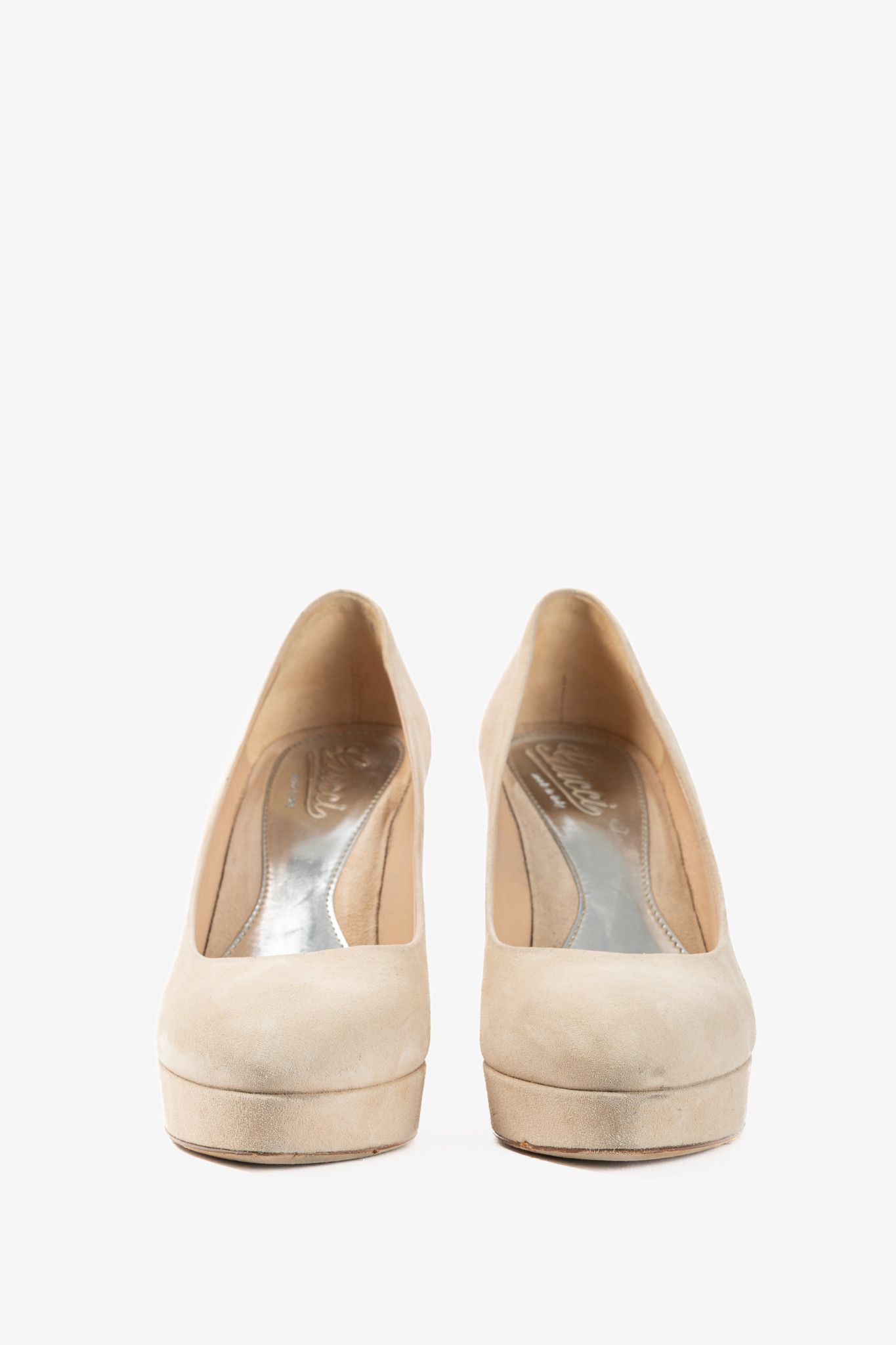 Gucci Gucci Sable Kid Scamosciato Platform Pumps Size US 8 / IT 38 - 2 Thumbnail