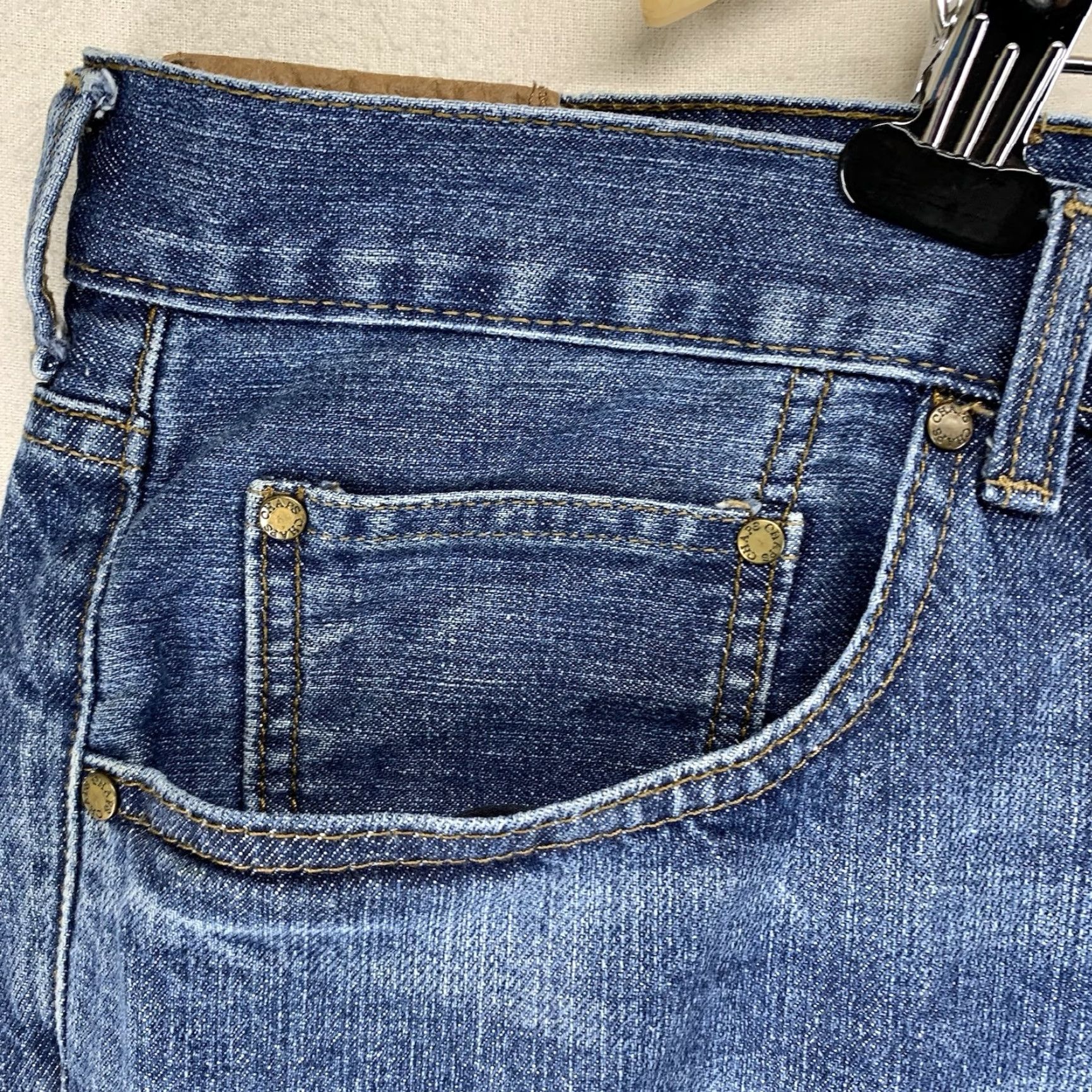 Chaps Chaps Blue Denim Straight Fit Jeans Big & Tall Men's Size 52X32 Casual Work Cowboy Size US 36 / EU 52 - 7 Thumbnail