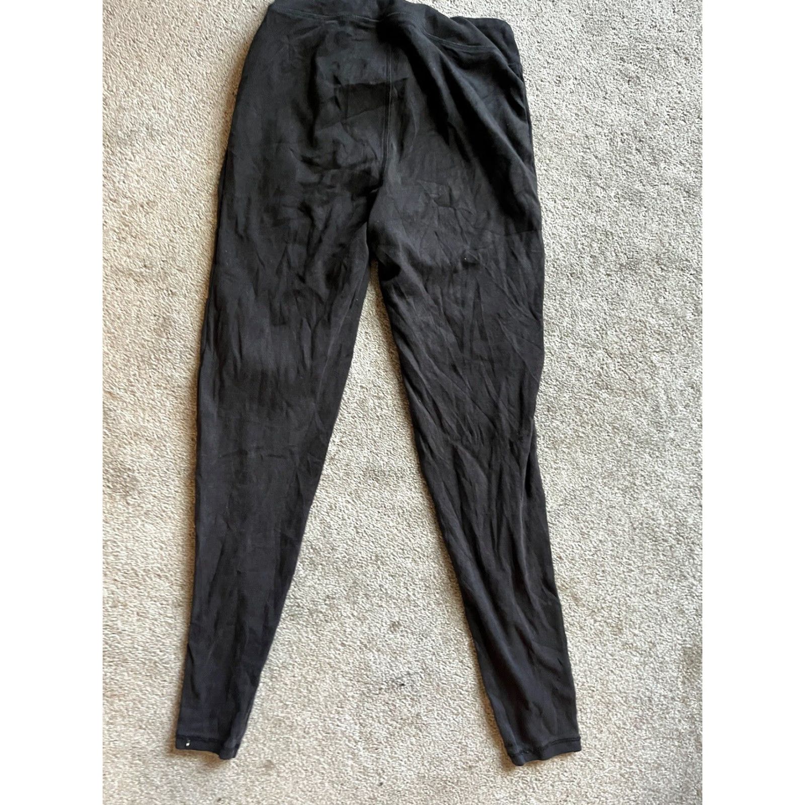 Vintage Simply Vera Wang Leggings Stretch Solid Black Pants Women's Size Small Size 28" / US 6 / IT 42 - 3 Thumbnail