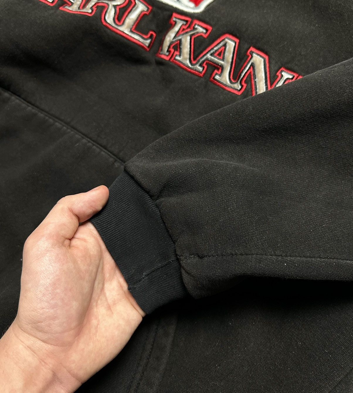Karl Kani Vintage 90s Karl Kani 2Pac Style Distressed Hip Hop Hoodie Size US XL / EU 56 / 4 - 18 Thumbnail
