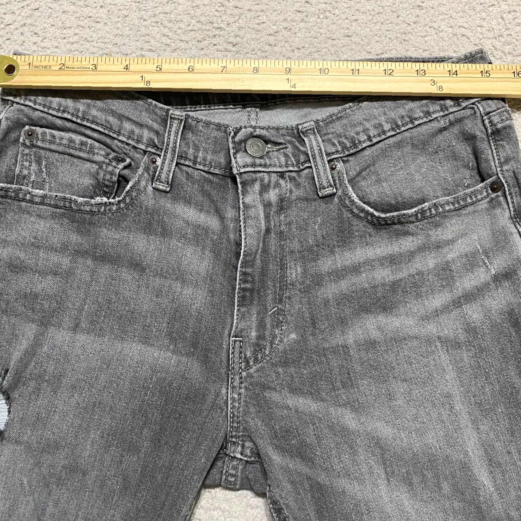 Levi's Levi's Jeans 531 Mens 32x30 Gray Denim Straight Medium Wash Athletic Slim Shirt Size US 30 / EU 46 - 5 Thumbnail
