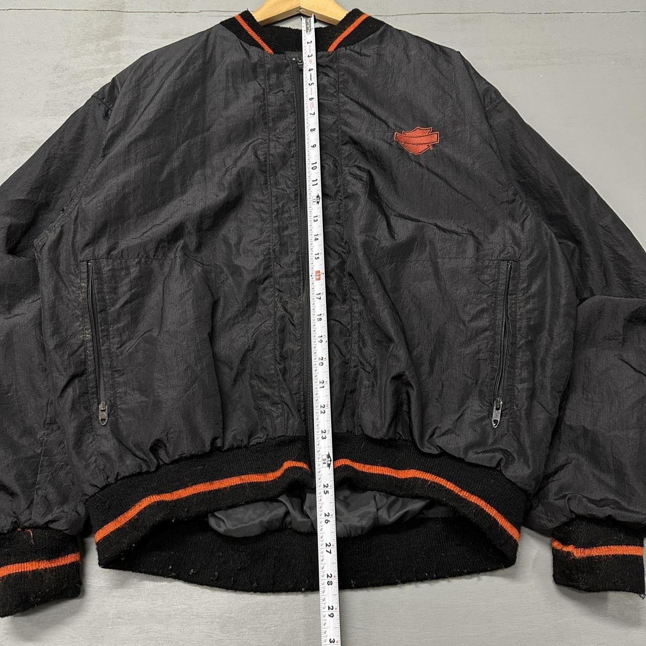 Harley Davidson × Vintage Vintage 90s Harley Davidson Zip Up Windbreaker Jacket Large Size US L / EU 52-54 / 3 - 4 Thumbnail