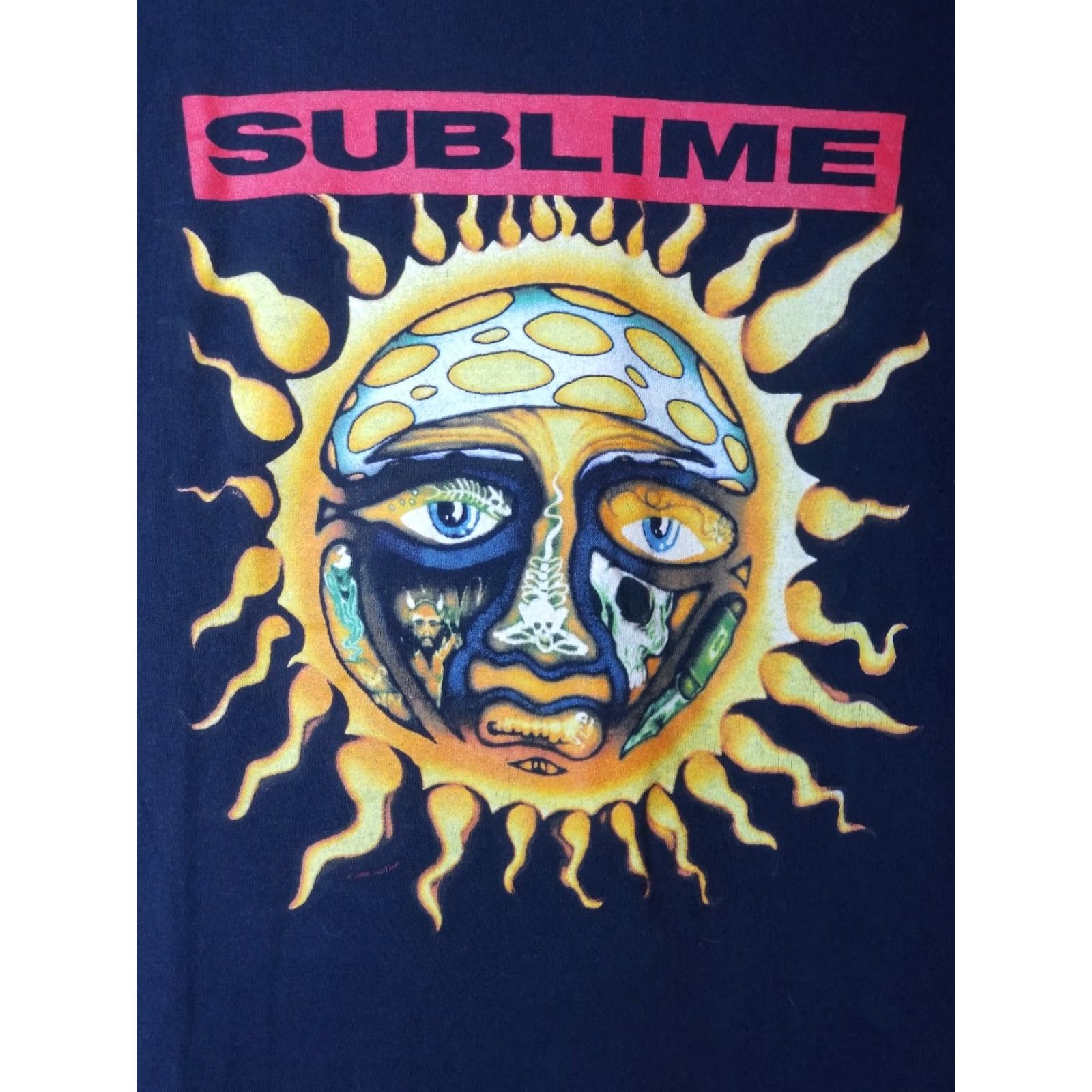 Vintage VINTAGE Sublime Sun Logo T-Shirt Black L Mens 40 Oz. to Freedom Album Cover Graphic Tee Short Sleeve Crew Neck 100% Cotton Size US L / EU 52-54 / 3 - 2 Thumbnail
