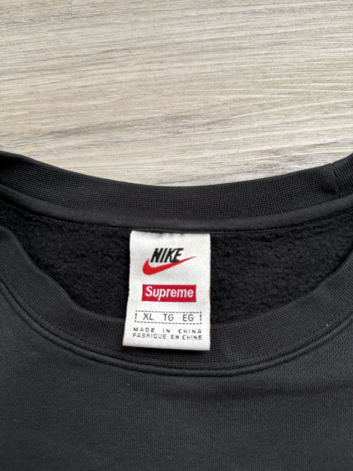 Nike × Supreme Supreme Nike Crewneck FW18 Size US XL / EU 56 / 4 - 5 Thumbnail