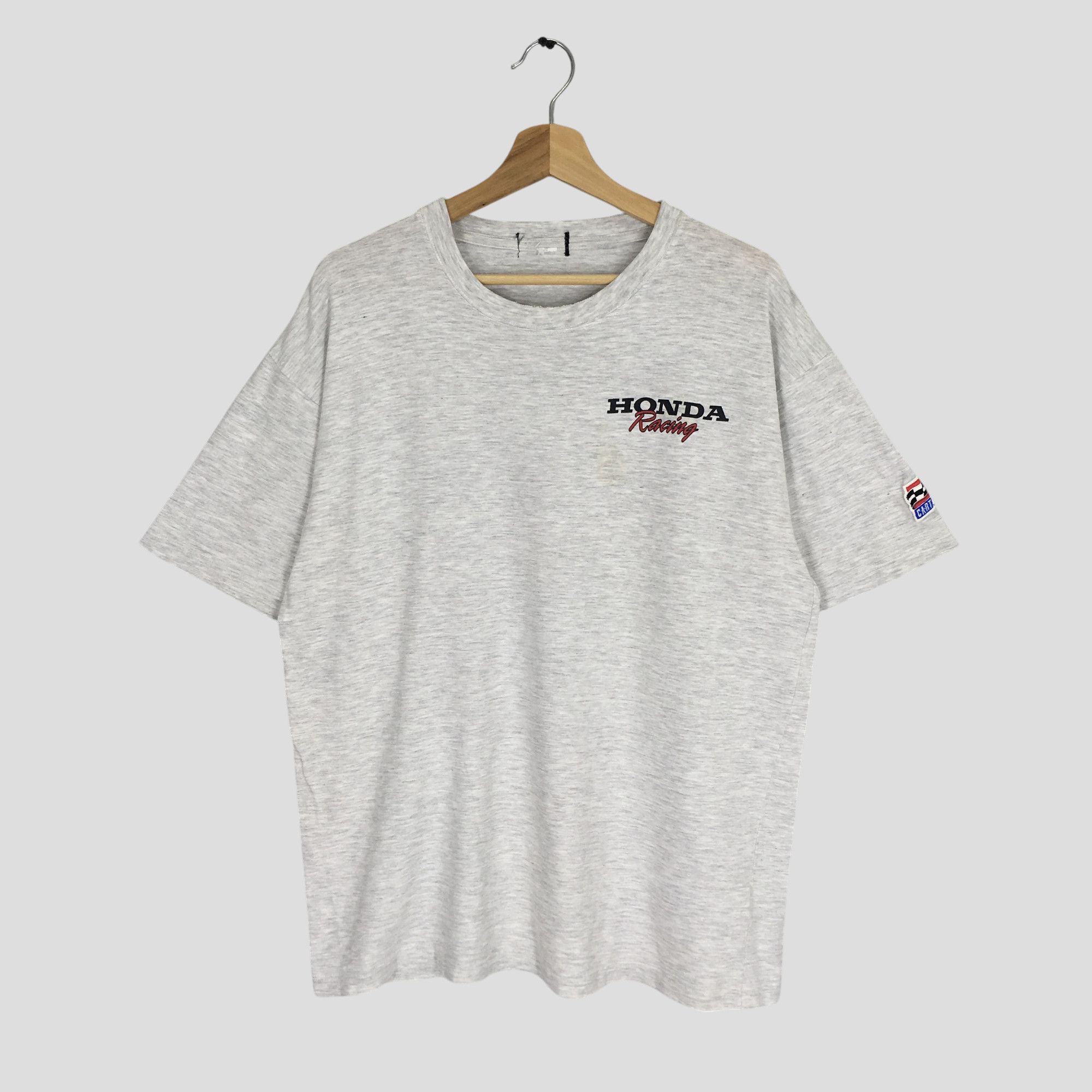 Honda Vintage 90s Distressed Honda Racing Team T shirt Size US L / EU 52-54 / 3 - 2 Thumbnail