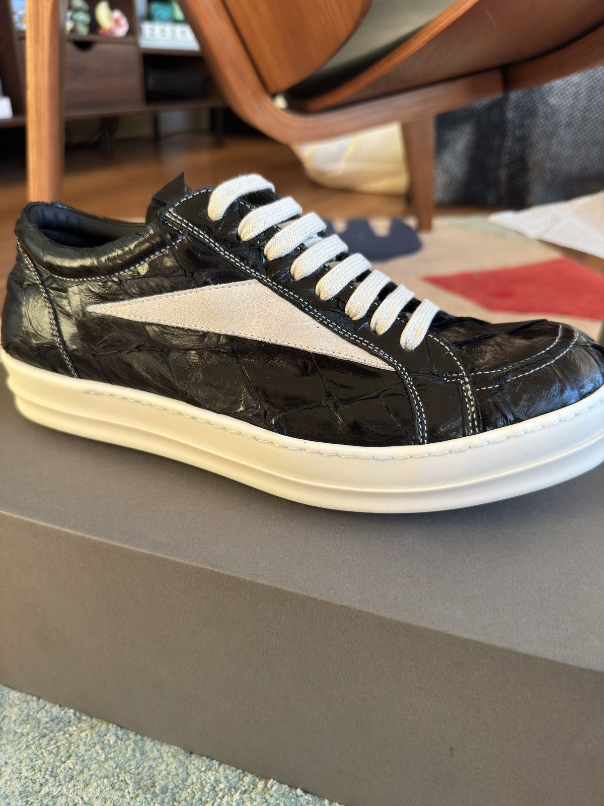 Rick Owens Rick Owens × Maxfield Pirarucu Fish Skin Vintage Sneaks 1/24 Size US 9 / EU 42 - 2 Thumbnail