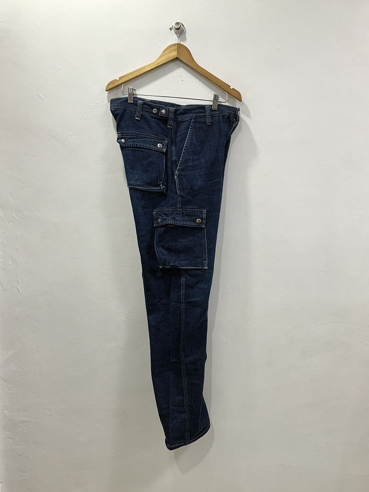 Bape OG BAPE DENIM CARGO PANTS Size US 32 / EU 48 - 9 Thumbnail