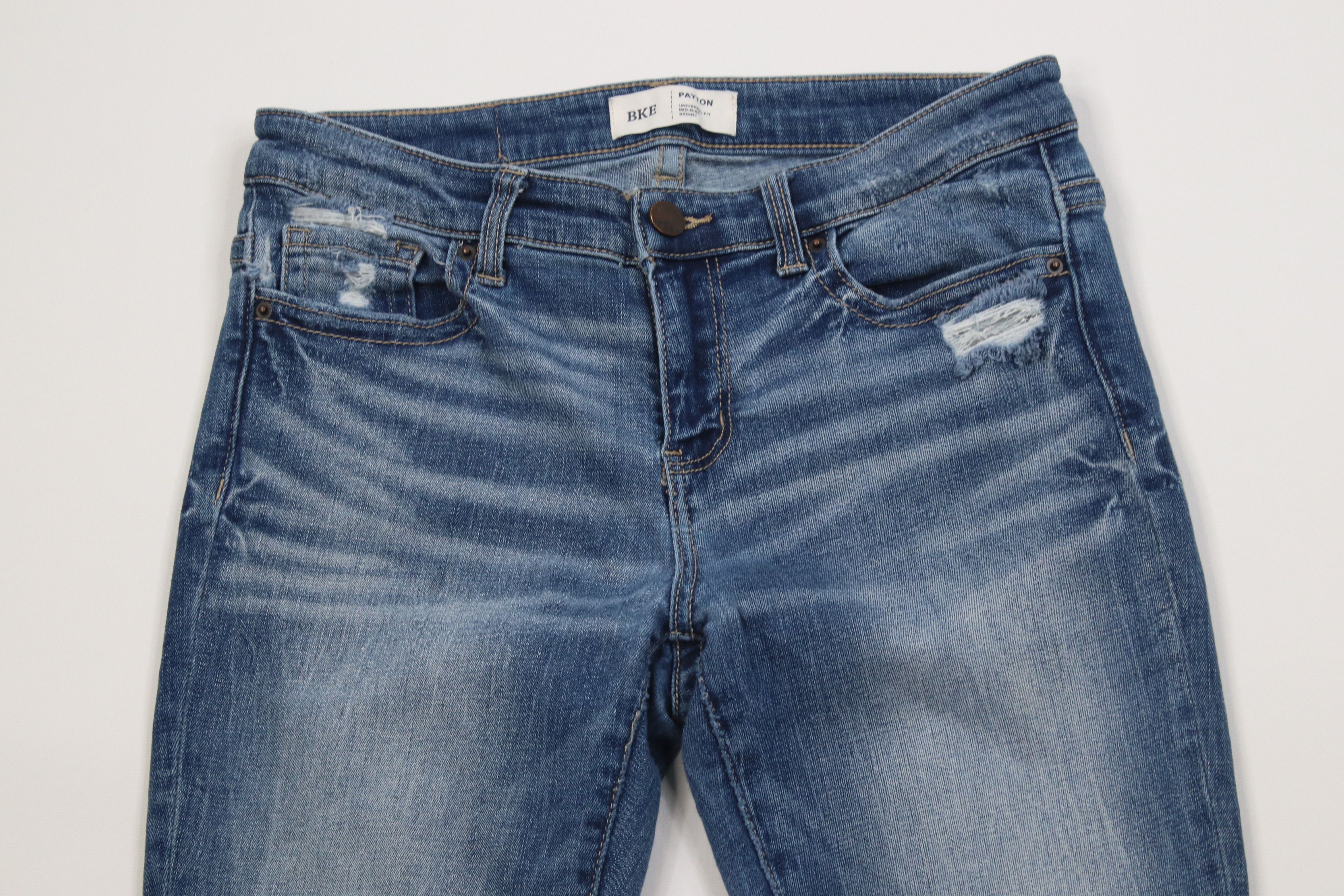 Vintage Buckle BKE Payton Mid Rise Skinny Leg Denim Jeans Size 27" / US 4 / IT 40 - 2 Thumbnail