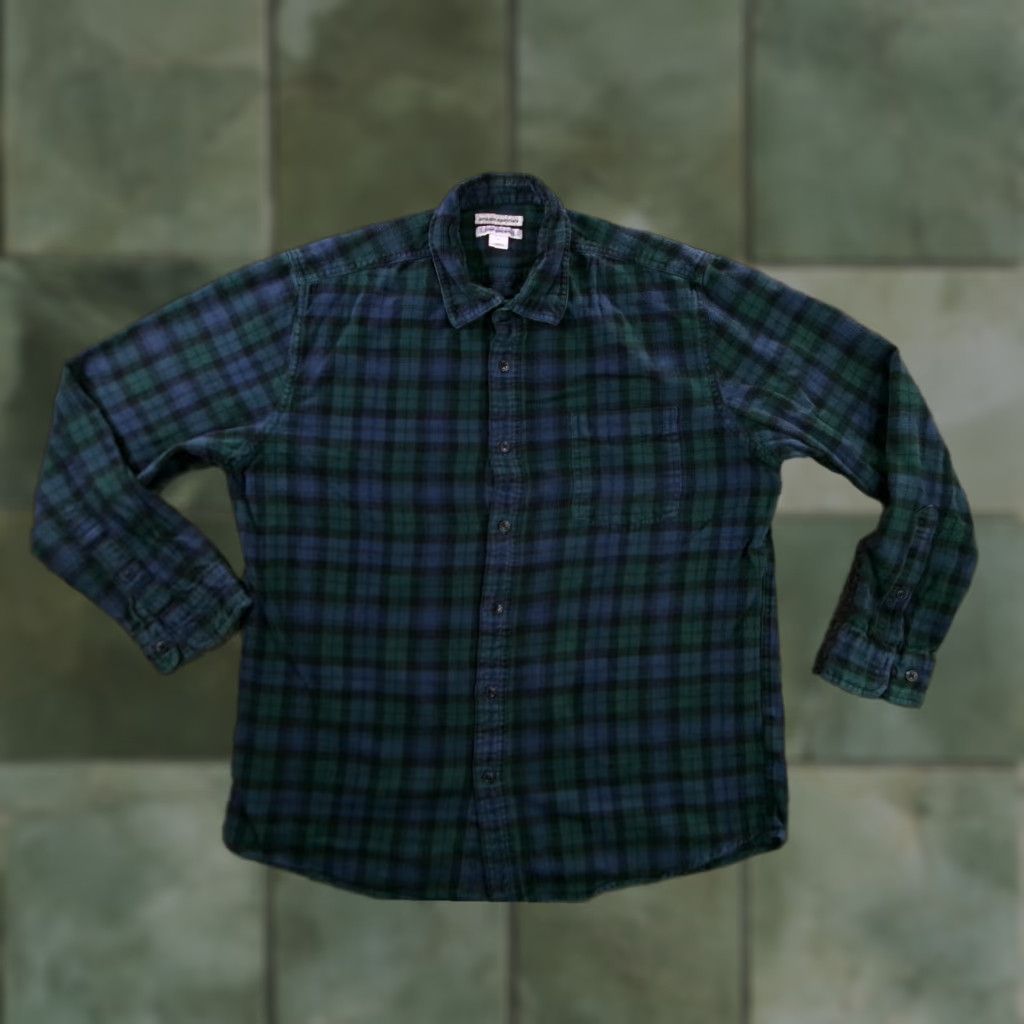 Essentials Amazon Essentials Flannel Shirt Men Large Green Plaid Button-Up Classic Outdoor Size US L / EU 52-54 / 3 - 1 Thumbnail