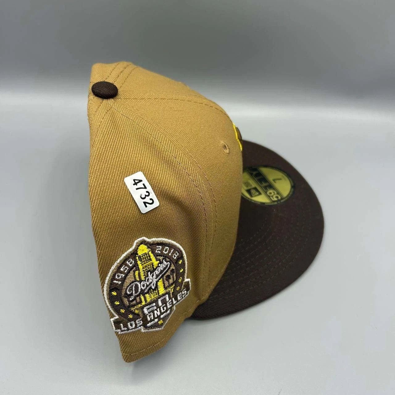 New Era Los Angeles LA Dodgers Hat Men 7 MLB 59Fifty New Era Fitted Size ONE SIZE - 10 Thumbnail