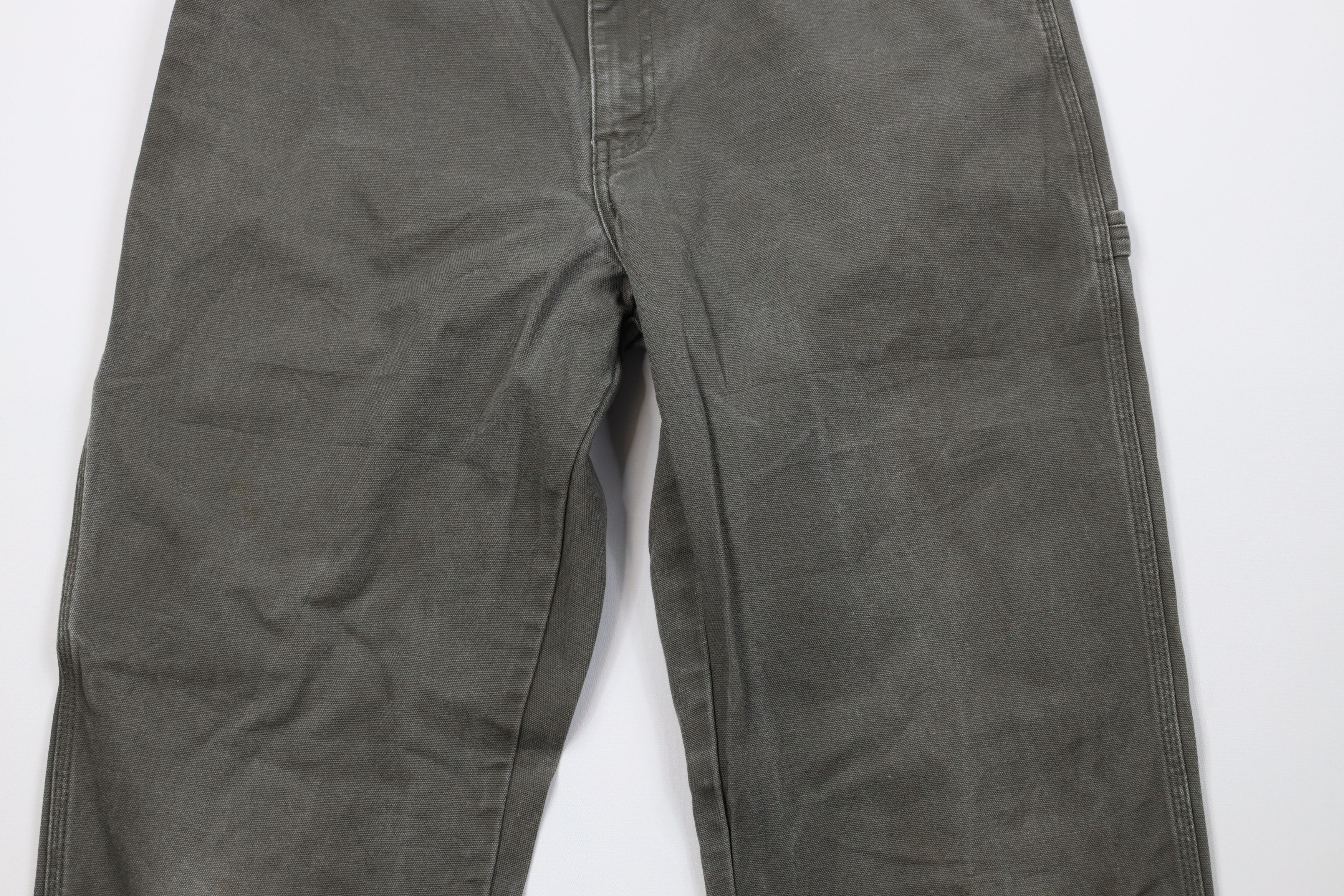 Dickies Vintage Y2K Dickies Canvas Wide Leg Dungaree Pants Green Size US 36 / EU 52 - 3 Thumbnail