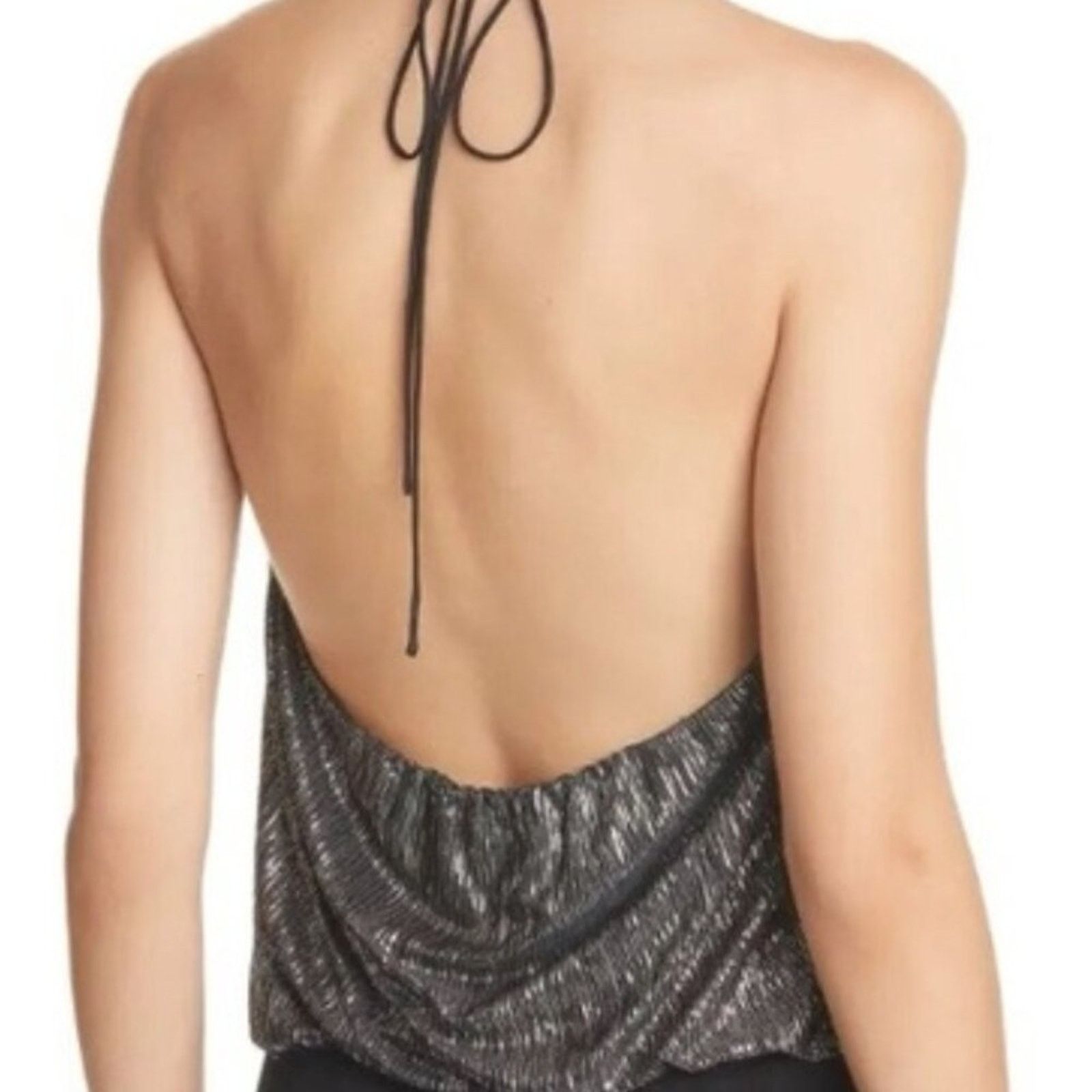 Alice + Olivia Alice + Olivia Fern Halter Cross Front Top L Size L / US 10 / IT 46 - 11 Thumbnail