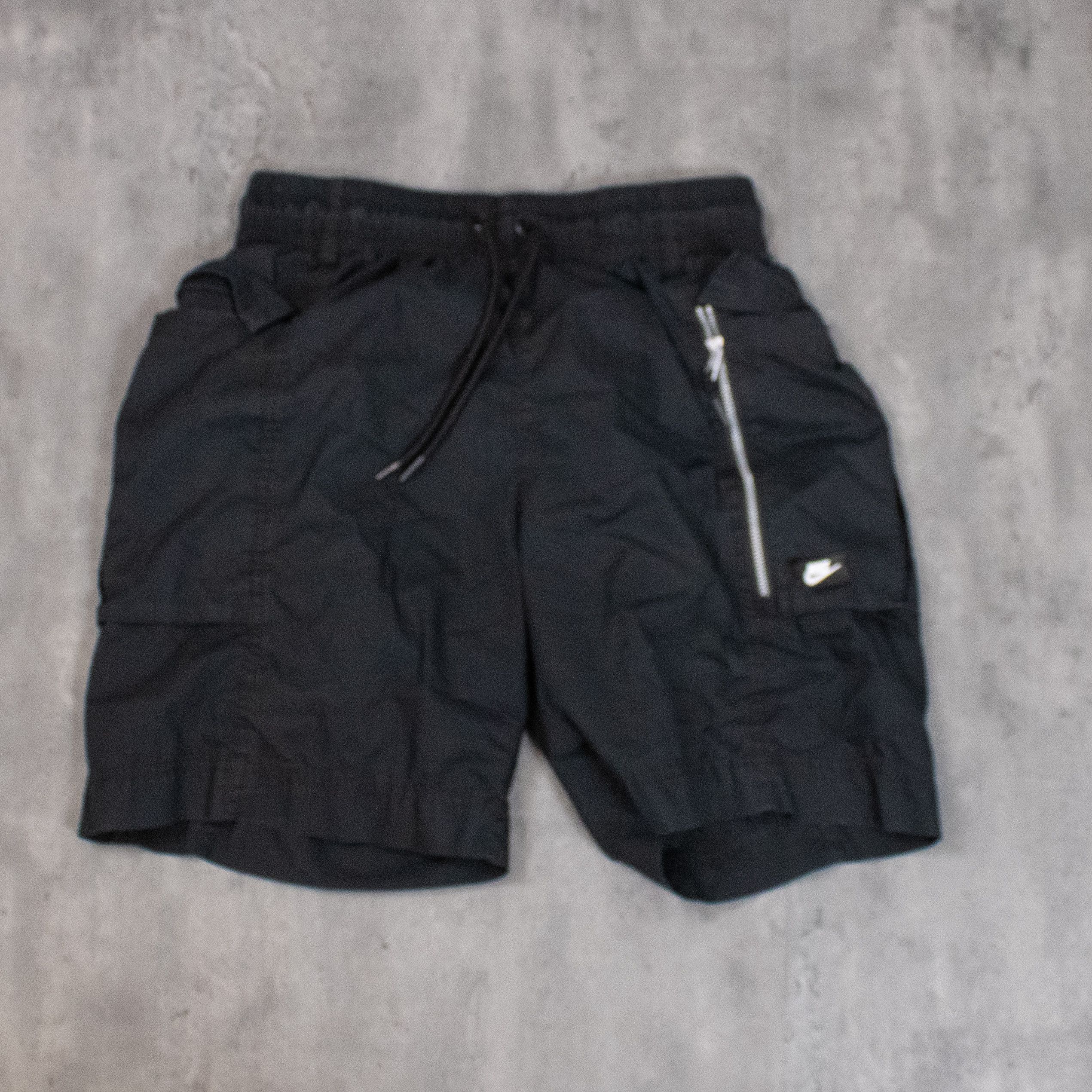 Nike Nike Cargo Y2K Style Black Baggy Above The Knee Black Shorts Size US 30 / EU 46 - 5 Thumbnail
