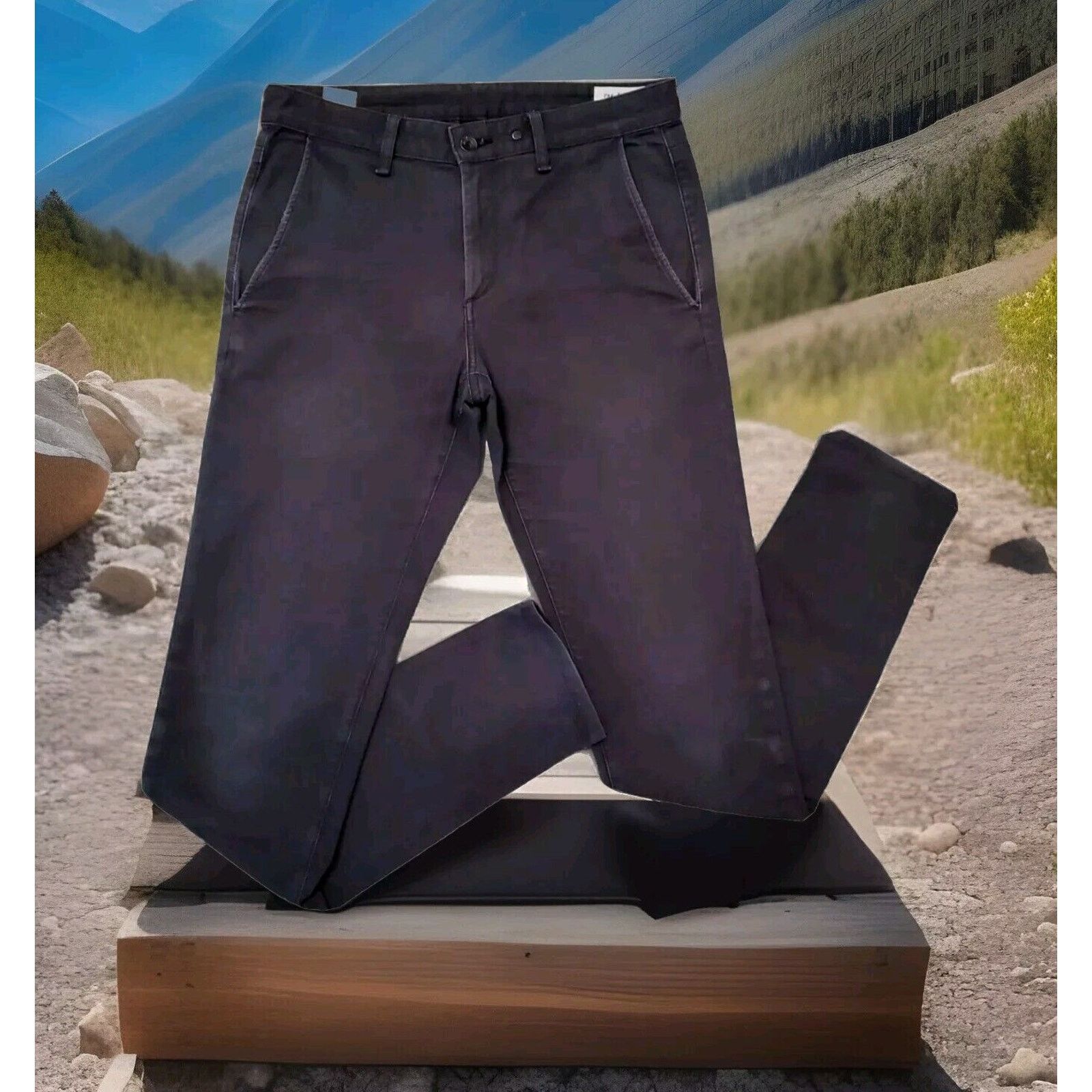 Rag & Bone RAG & BONE Standard Issue Slim Leg Button-Fly Pants ( 31×32) Size US 30 / EU 46 - 2 Thumbnail