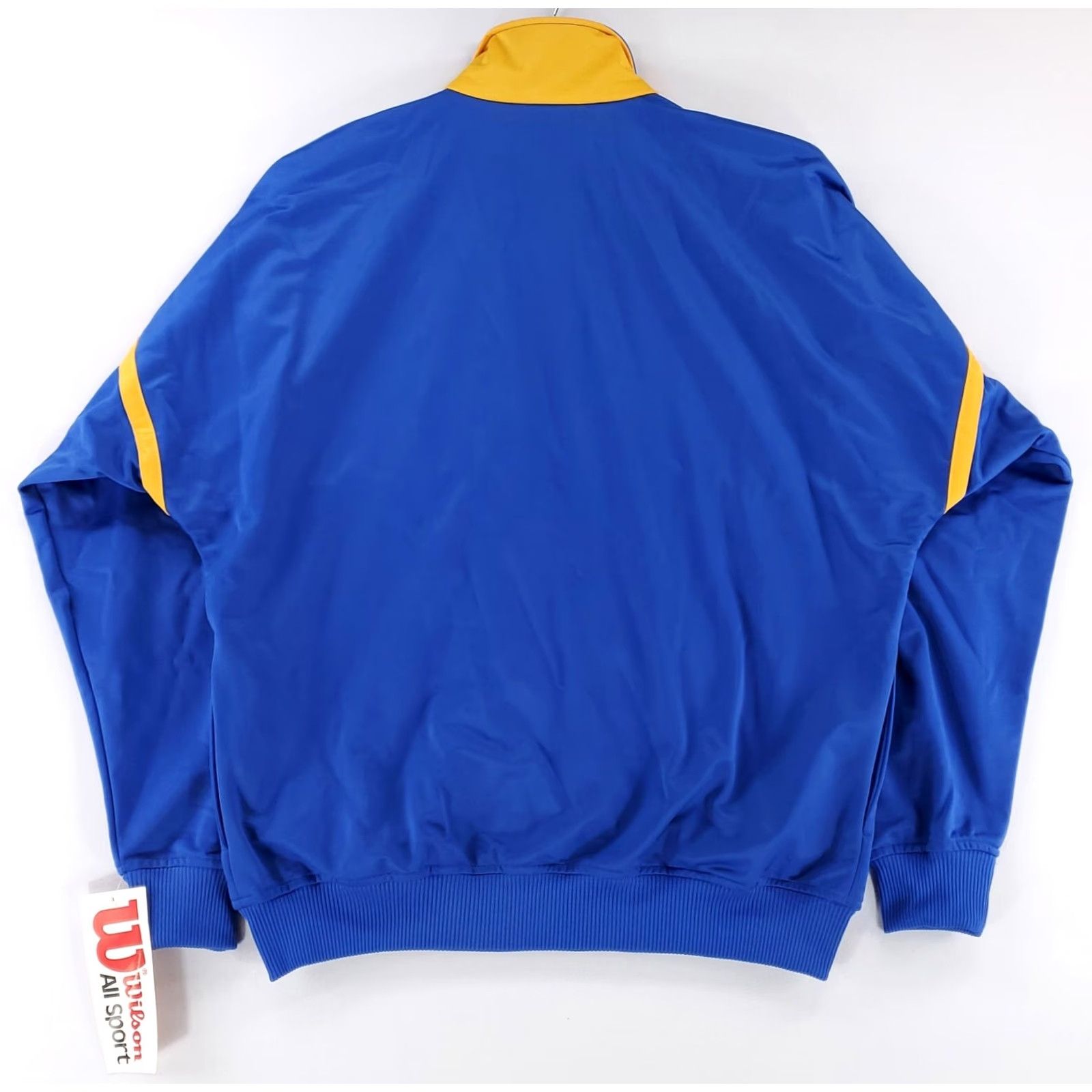 Wilson VINTAGE Wilson Track Jacket Mens L Blue White Yellow Black VTG 80s 90s NWT Size US L / EU 52-54 / 3 - 6 Thumbnail