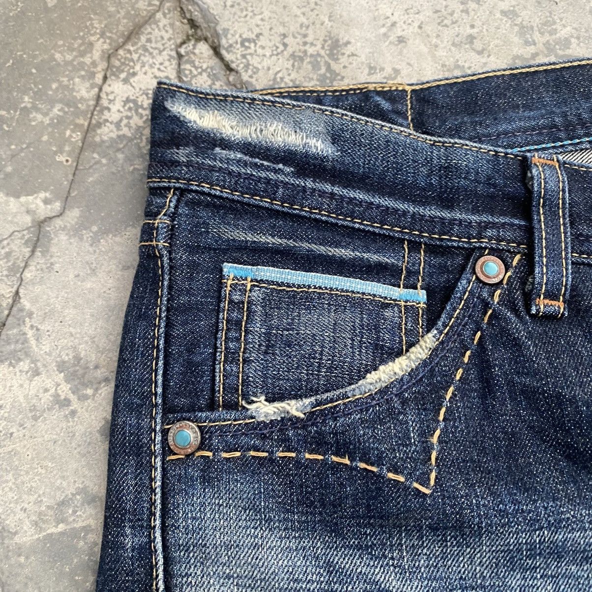 Levi's Made & Crafted Vintage Levis Psychedelic Turquois Flare Size 27" / US 4 / IT 40 - 5 Thumbnail