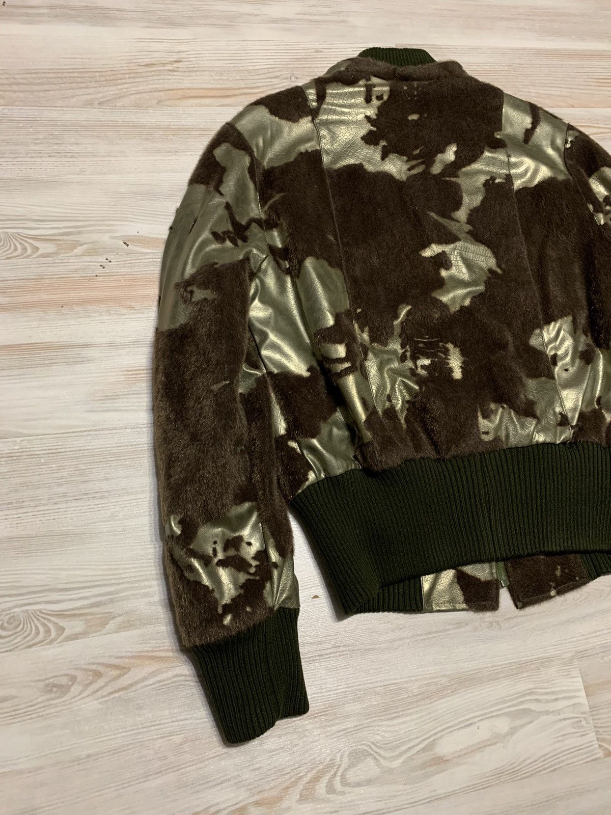 If Six Was Nine × Vintage Avantgarde bomber jacket with mini fur Size M / US 6-8 / IT 42-44 - 9 Thumbnail