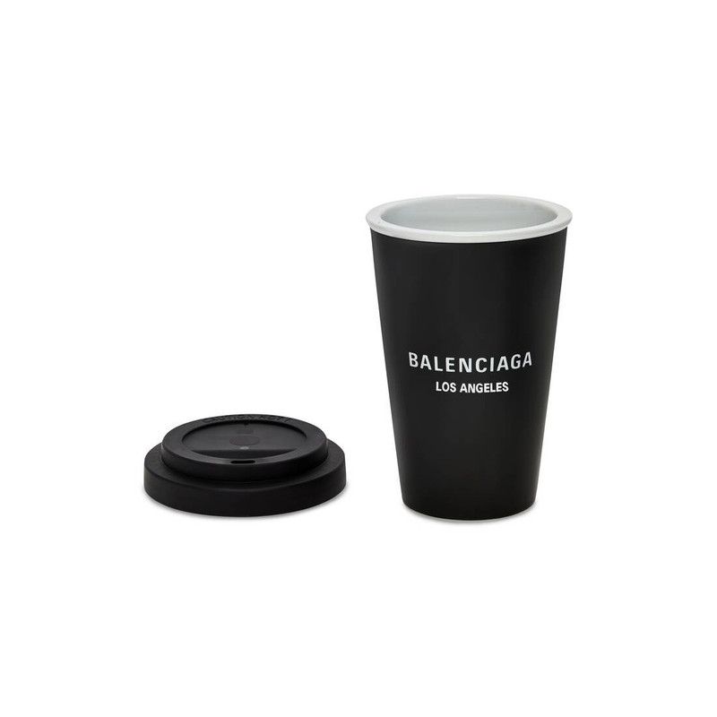 Balenciaga o1srvl11e0226 Size: OS / Los Angeles Coffee Cup In Black Size ONE SIZE - 3 Thumbnail