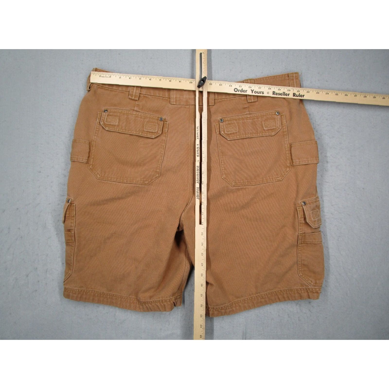 Vintage VINTAGE Duluth Men's Cargo Shorts 44 Brown Canvas Casual Workwear Relaxed Fit 12" Inseam Size US 44 / EU 60 - 6 Thumbnail