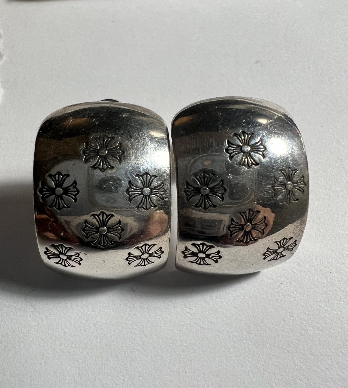 Chrome Hearts Chrome Hearts Hoop Earrings Size ONE SIZE - 1 Thumbnail