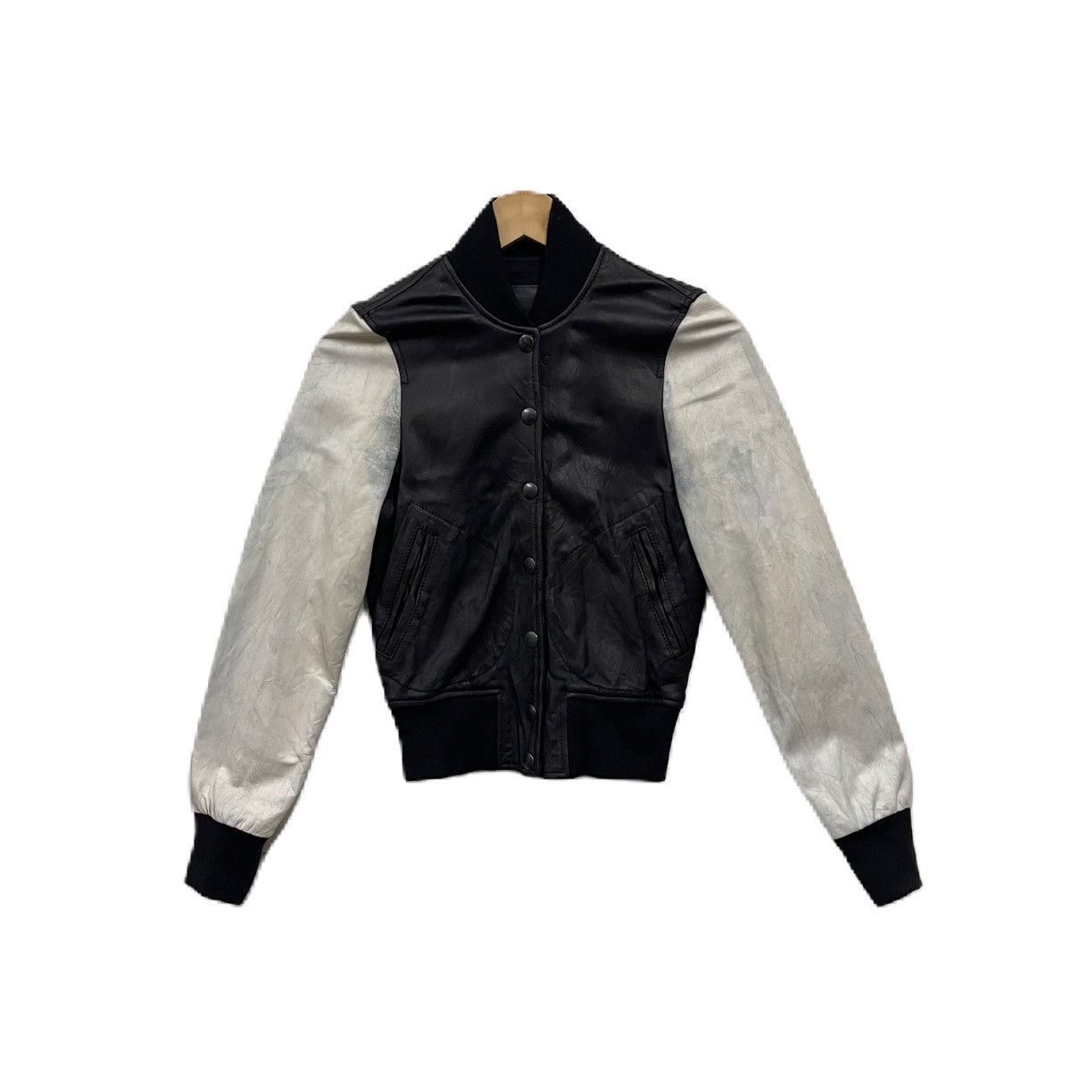 R13 R13 marimoto leather raglan varsity jacket Size XS / US 0-2 / IT 36-38 - 2 Thumbnail
